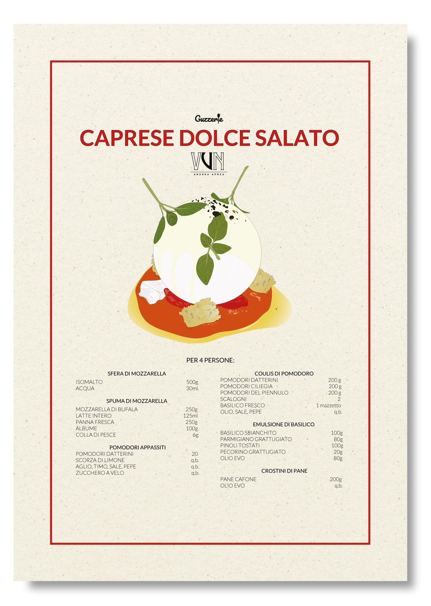 stampa custom guzzerie per lo chef stellato andrea aprea