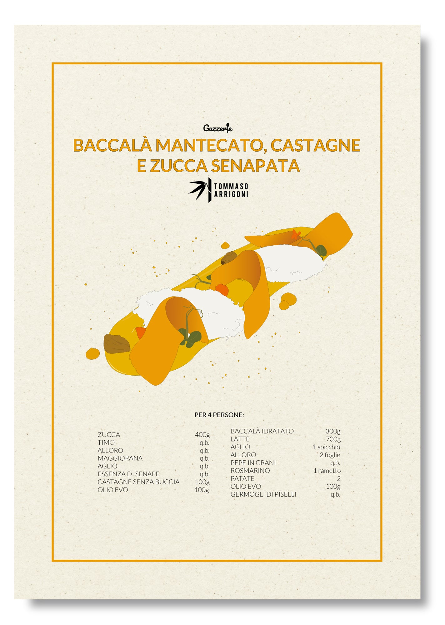 stampa custom guzzerie per lo chef stellato tommaso arrigoni