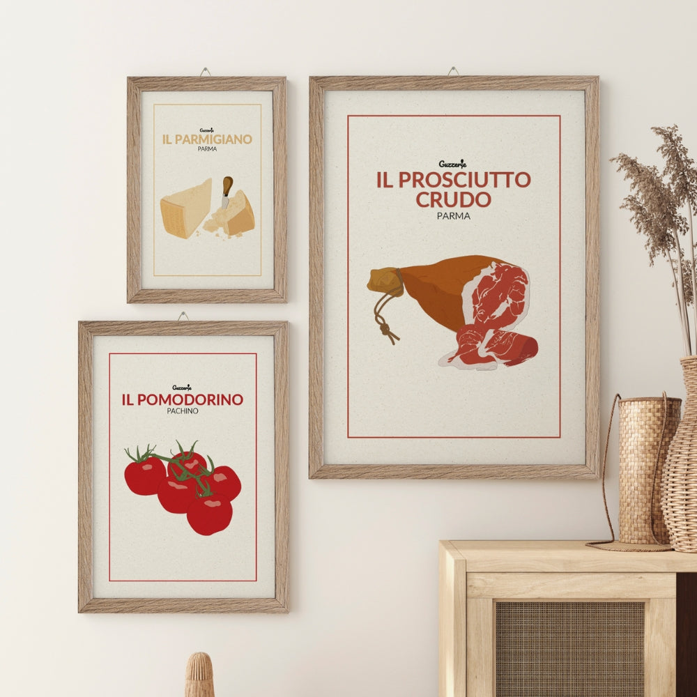 Poster prodotti tipici di Guzzerie