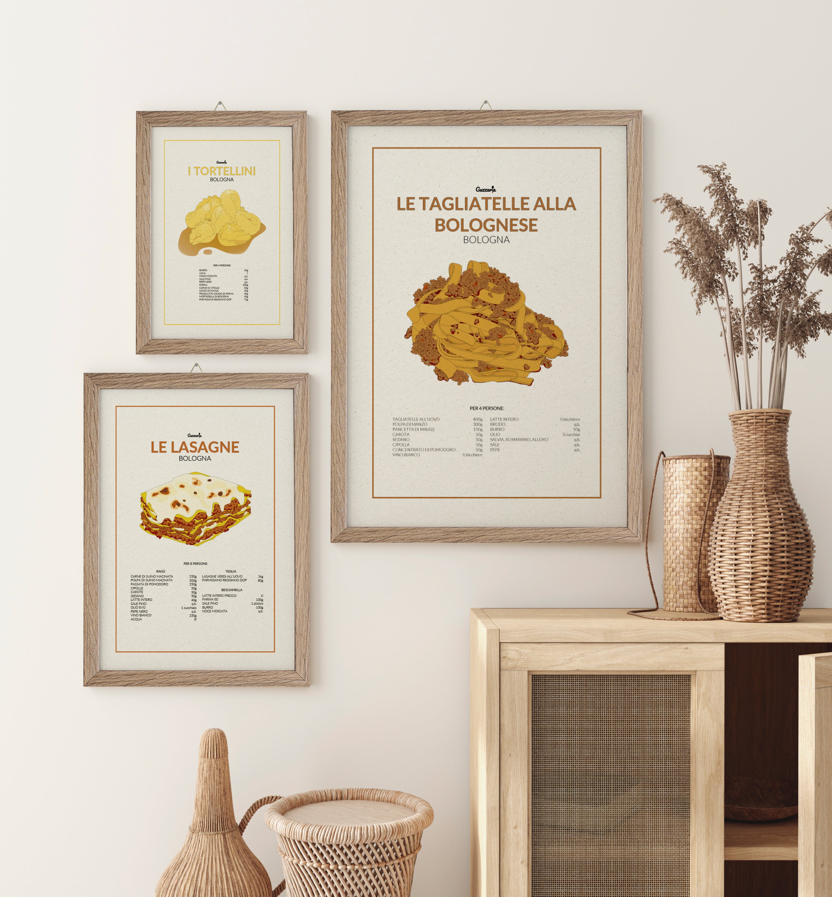 Poster of the Tagliatelle Alla Bolognese | Guzzerie