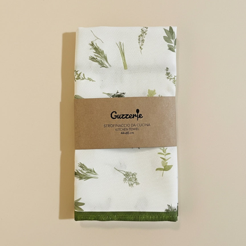 Iconic Kitchen Towel of Aromatic Herbs | Guzzerie