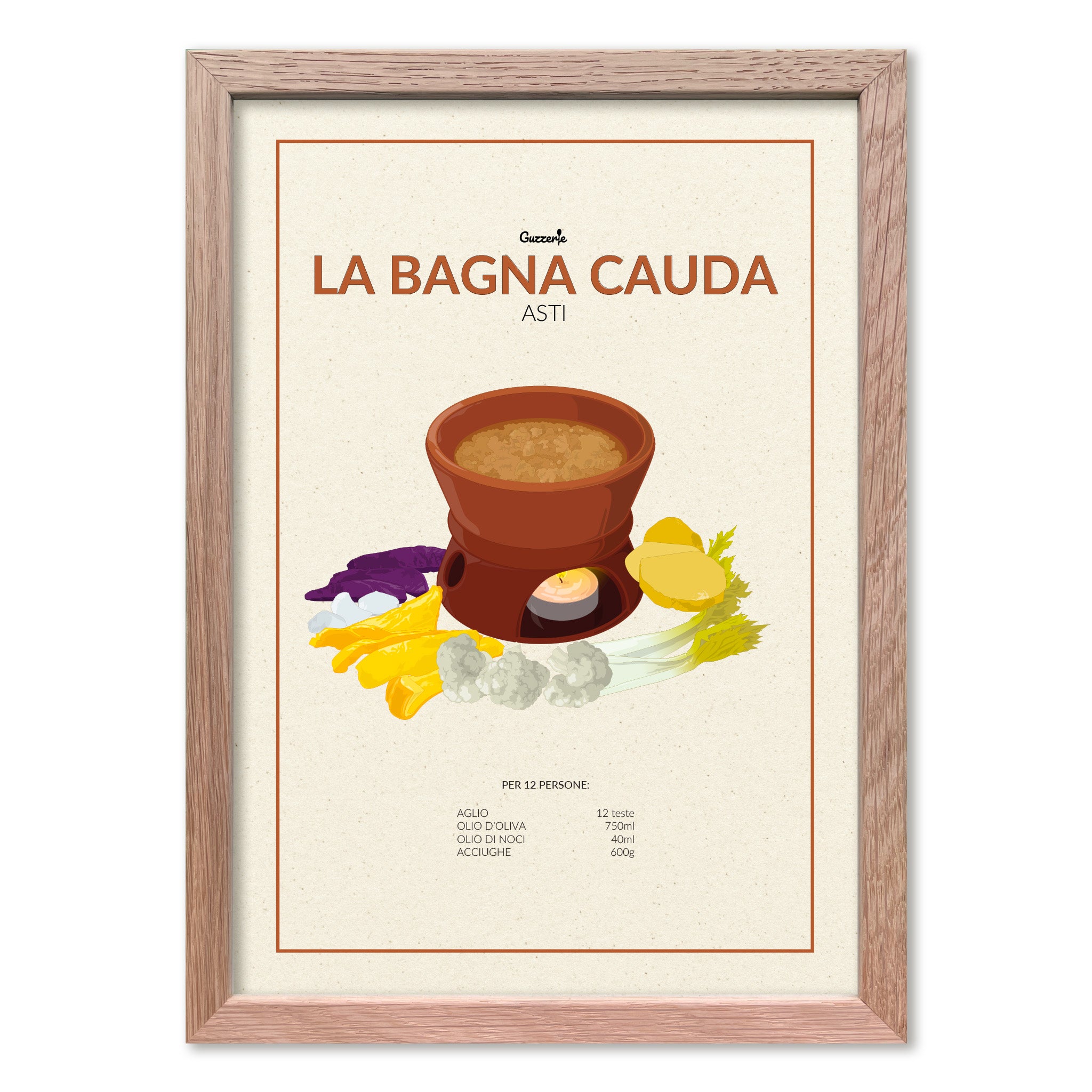 Iconic Poster of Bagna Cauda | Guzzerie