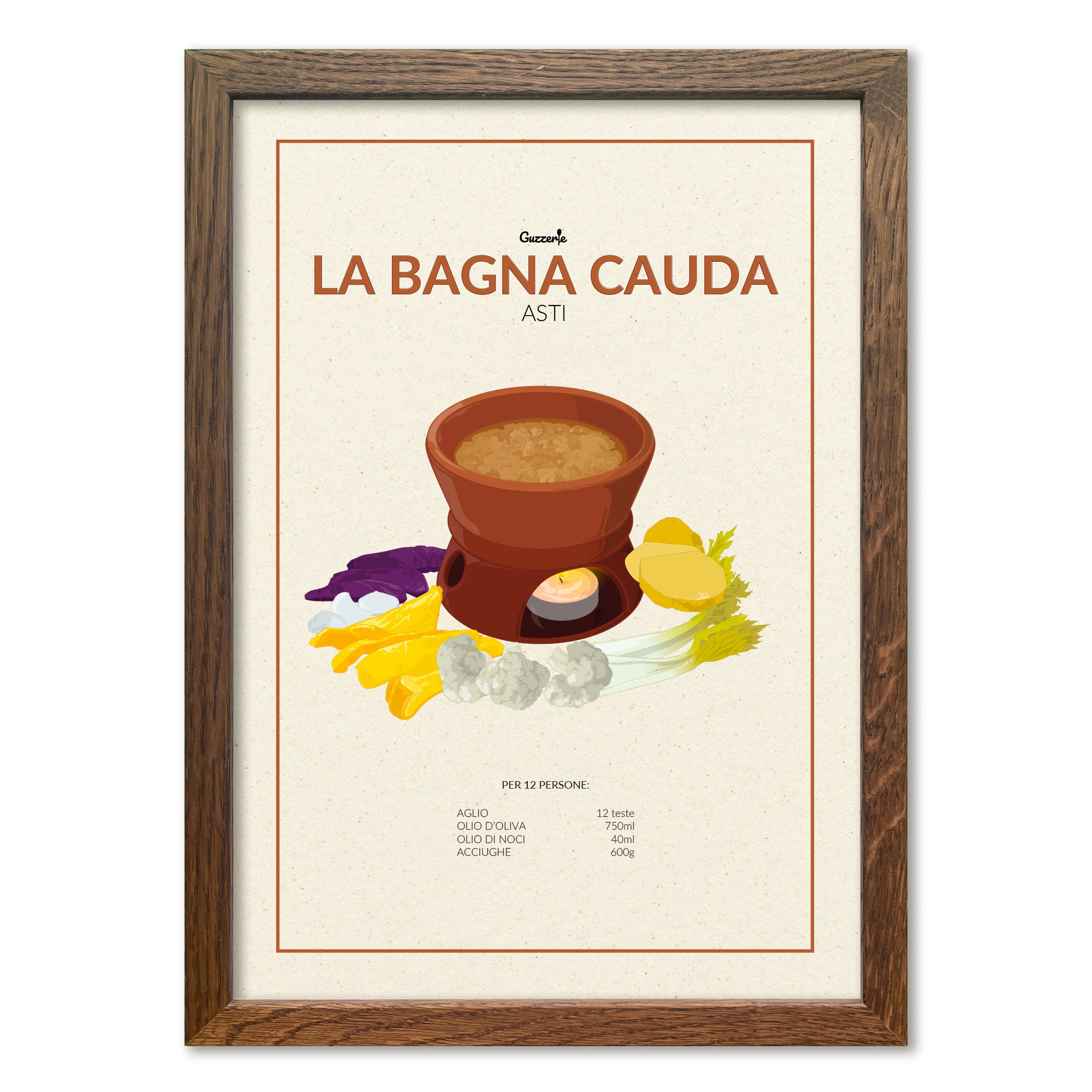 Iconic Poster of Bagna Cauda | Guzzerie