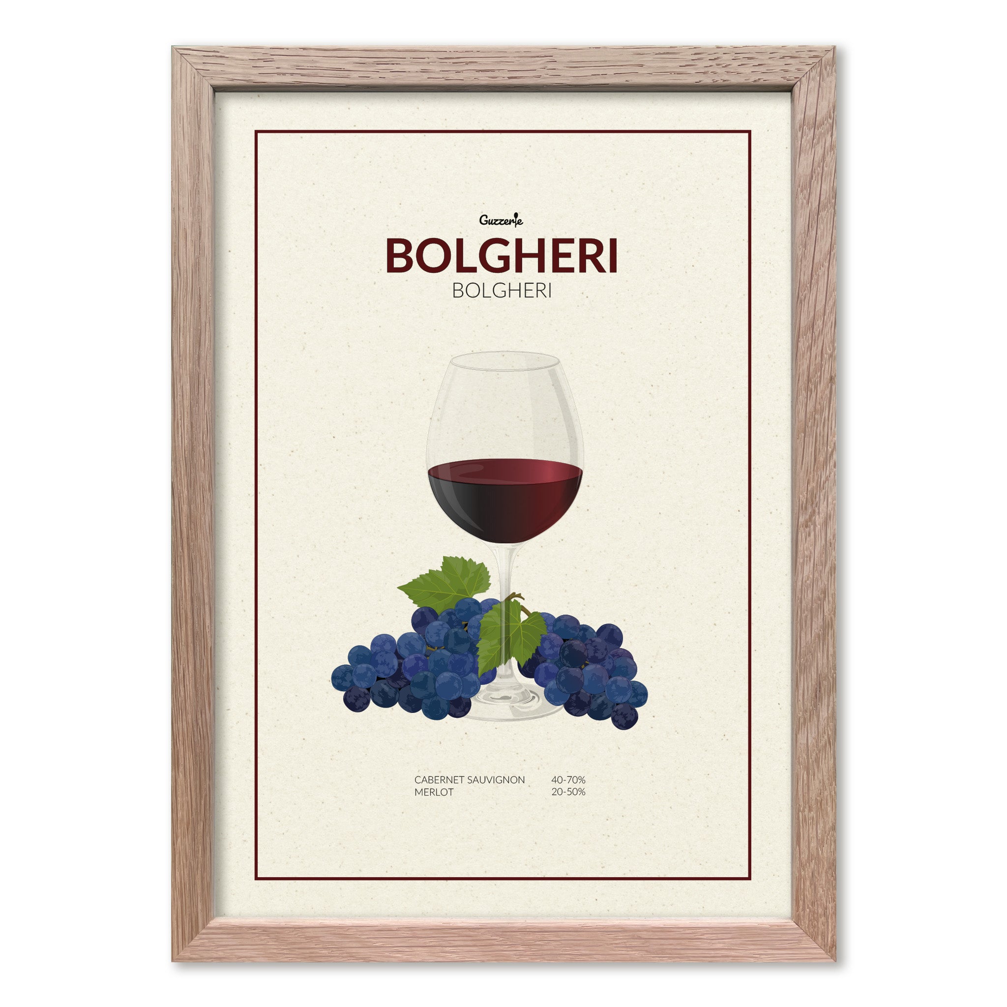Iconic Poster Of Bolgheri | Guzzerie