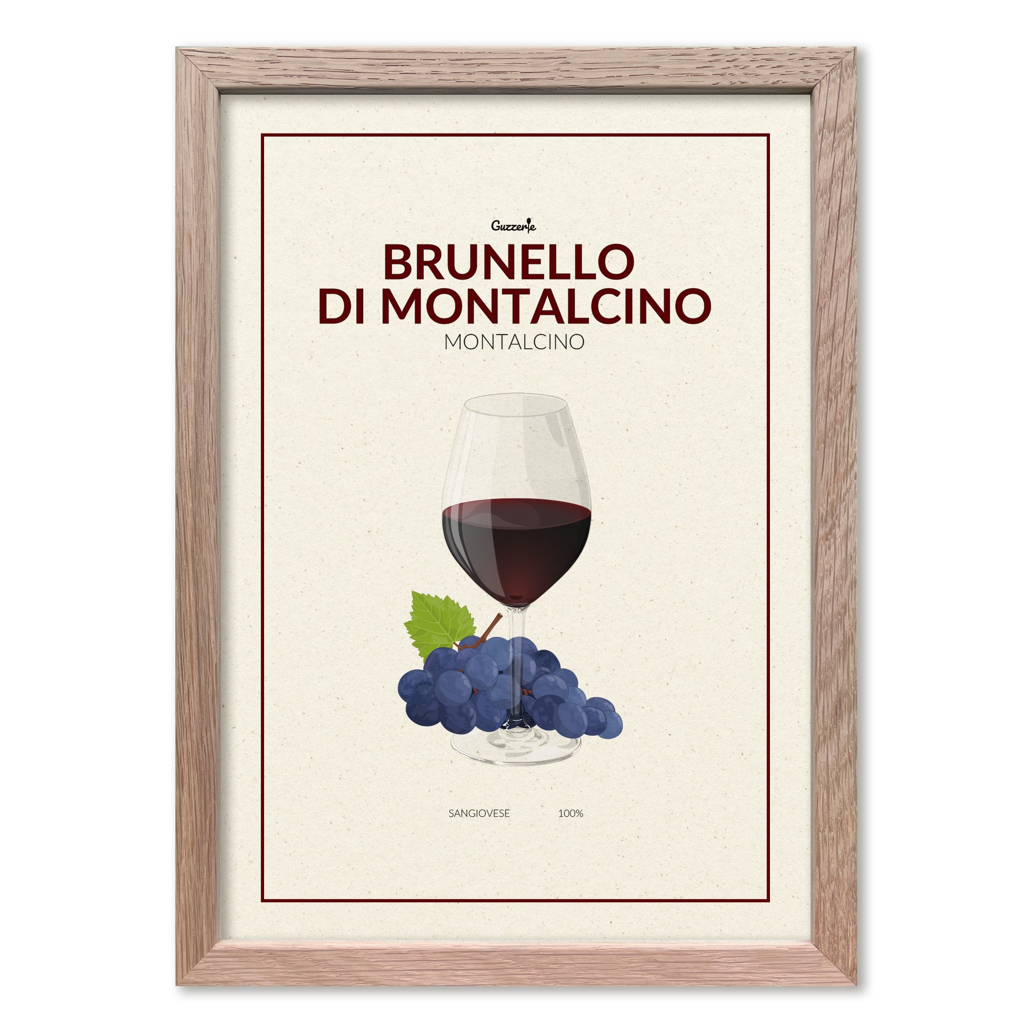 Iconic Poster Of Brunello Di Montalcino | Guzzerie