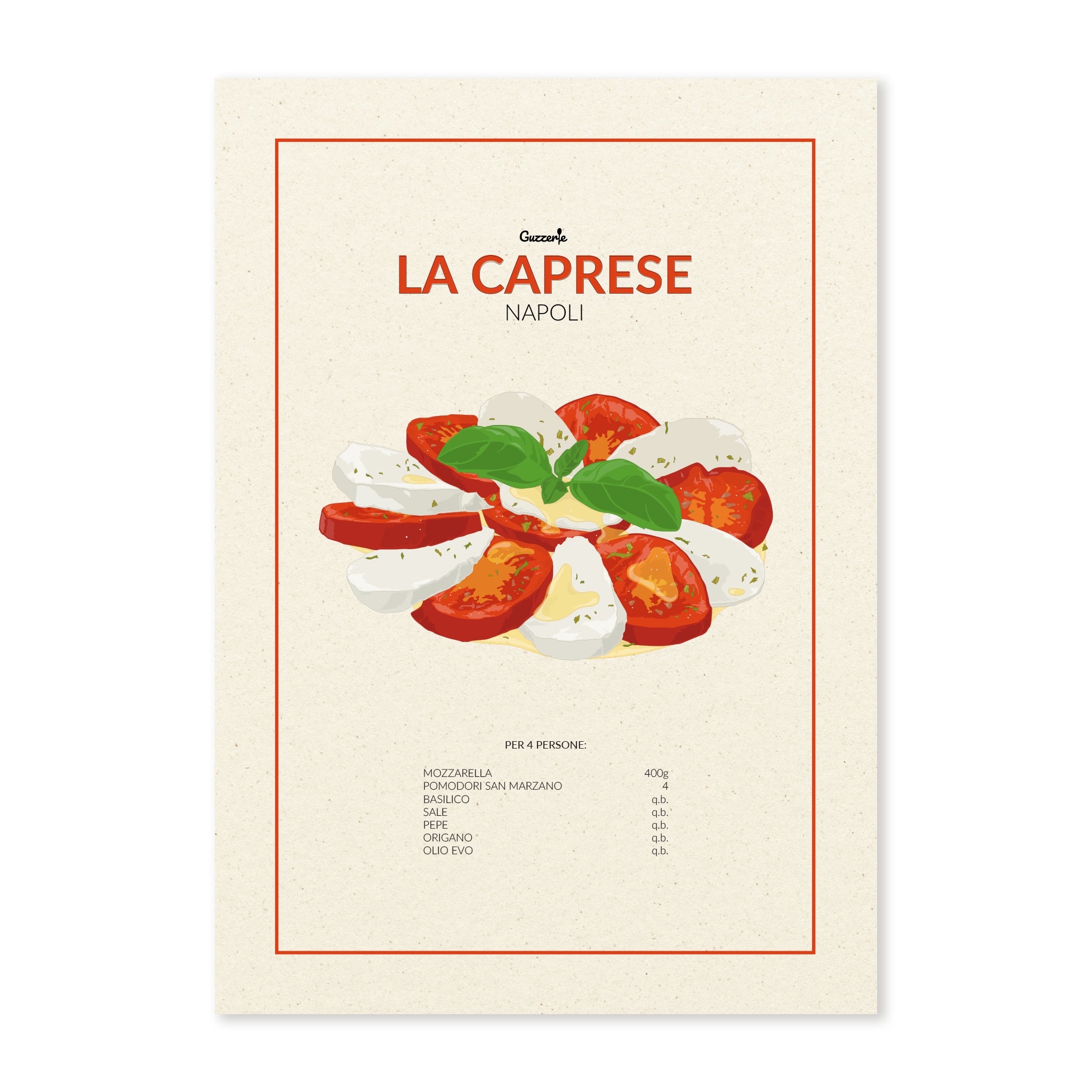 Iconic Poster Of Caprese | Guzzerie