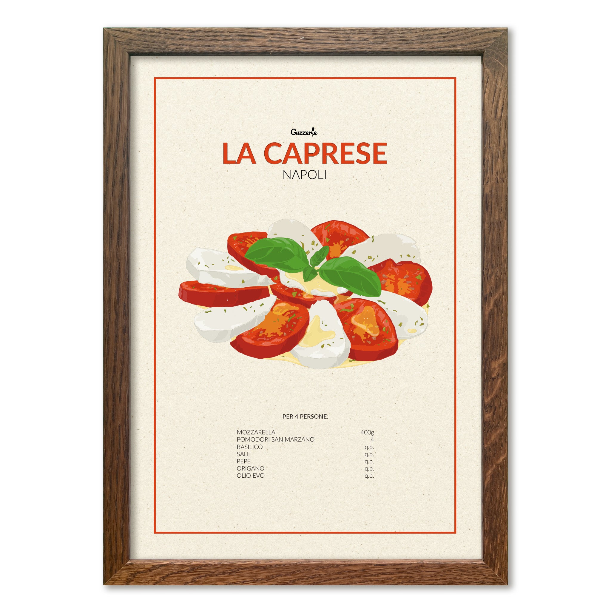 Iconic Poster Of Caprese | Guzzerie