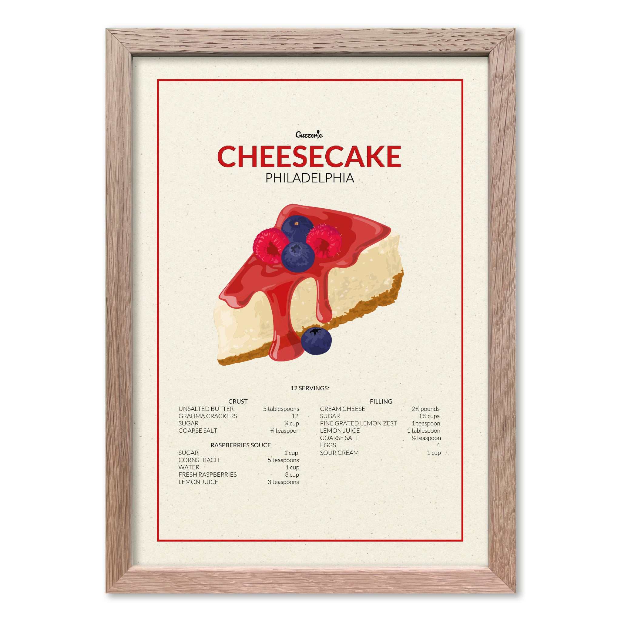 Iconic poster of Cheesecake | Guzzerie