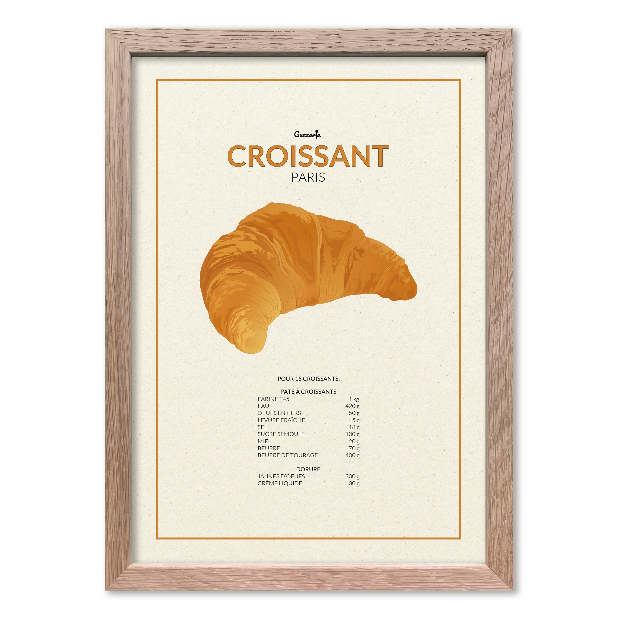 Iconic poster of Croissant | Guzzerie