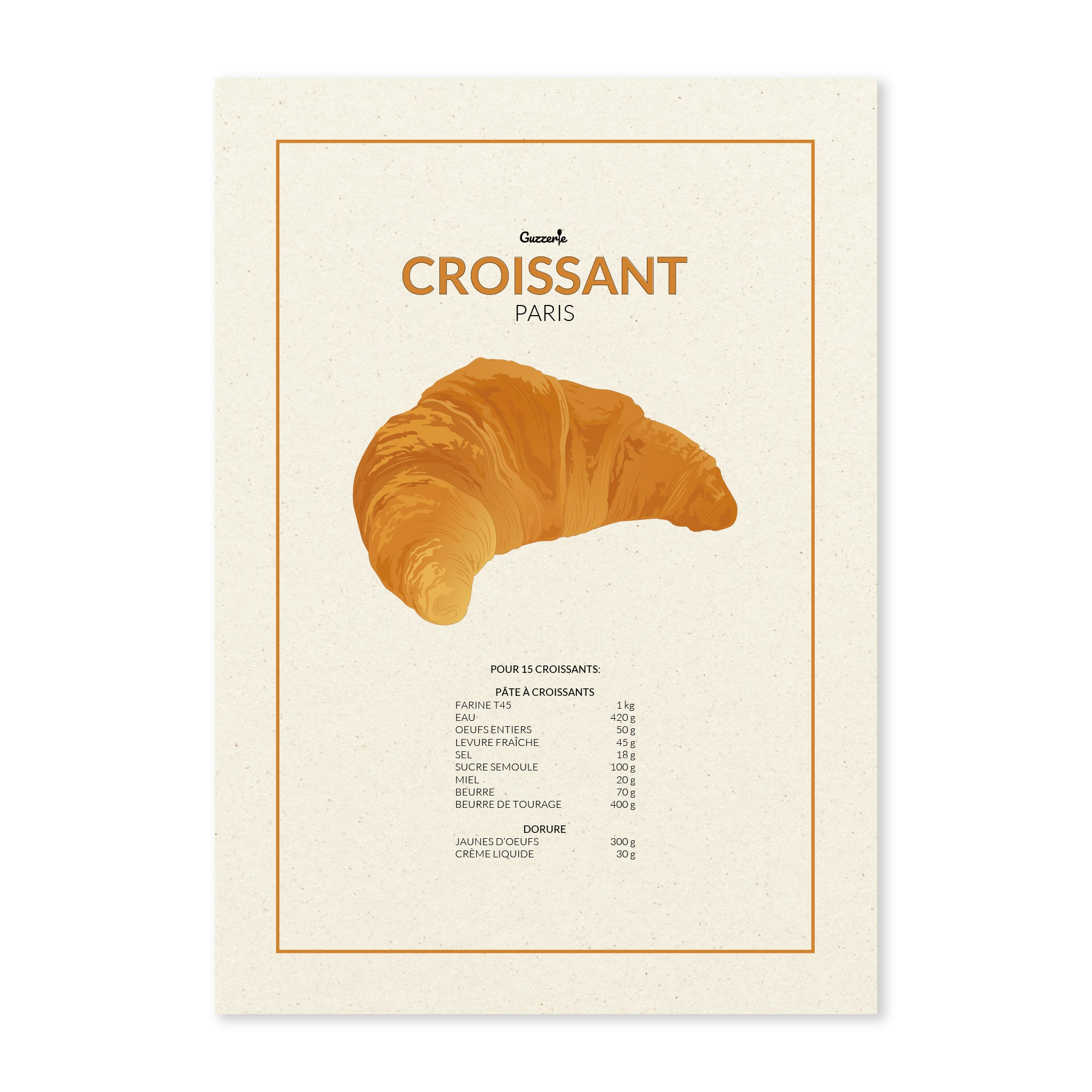 Iconic poster of Croissant | Guzzerie