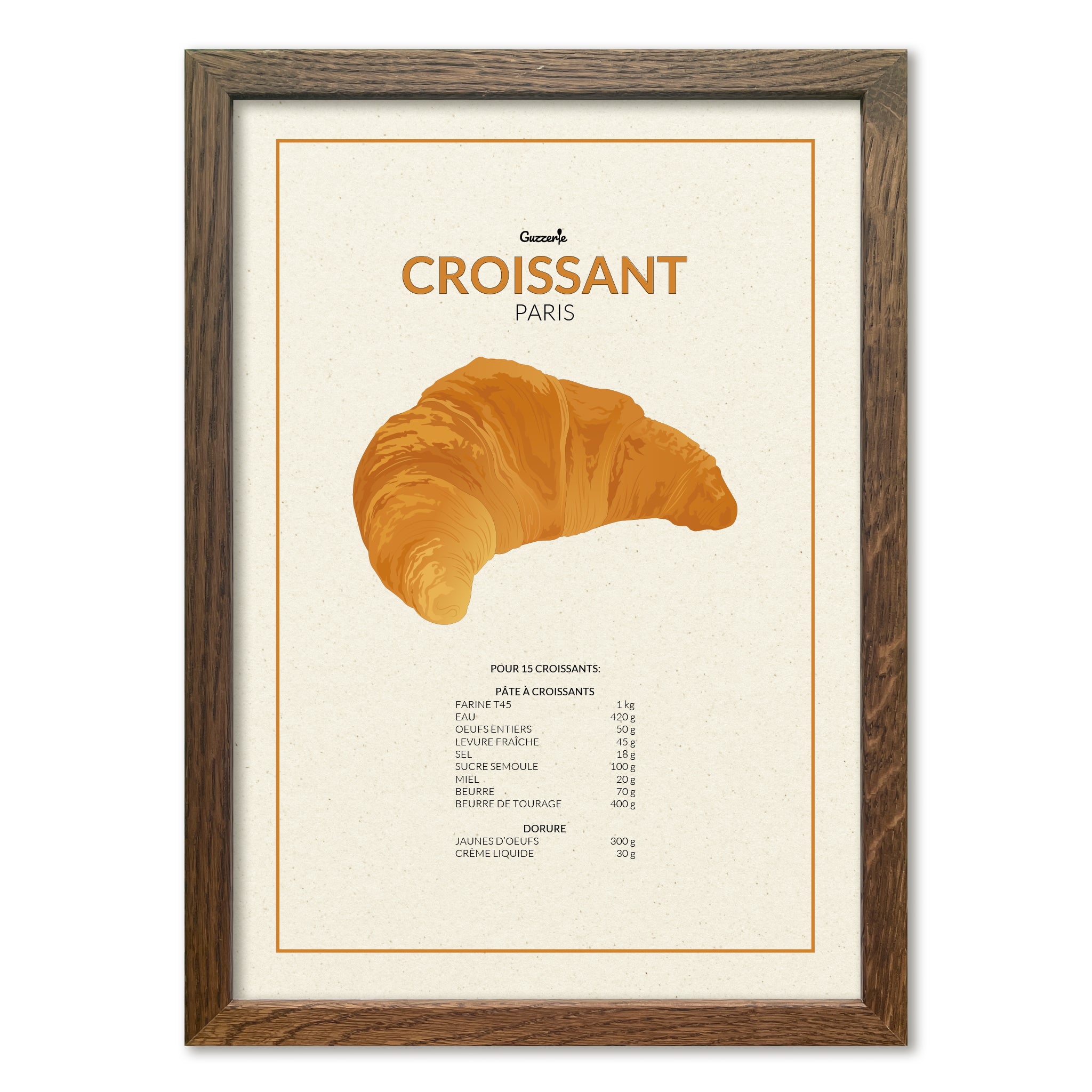 Iconic poster of Croissant | Guzzerie