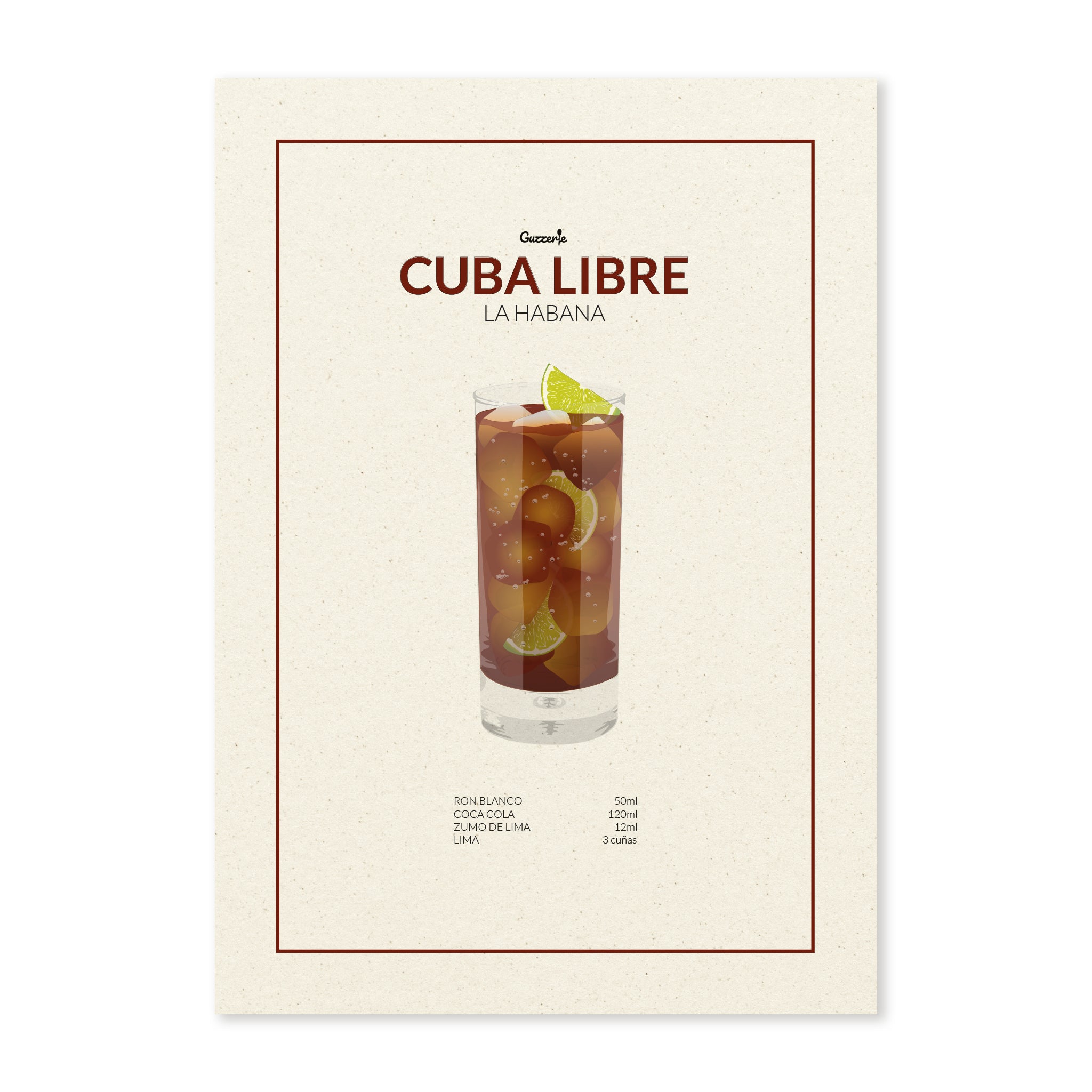 Iconic poster of Cuba Libre | Guzzerie