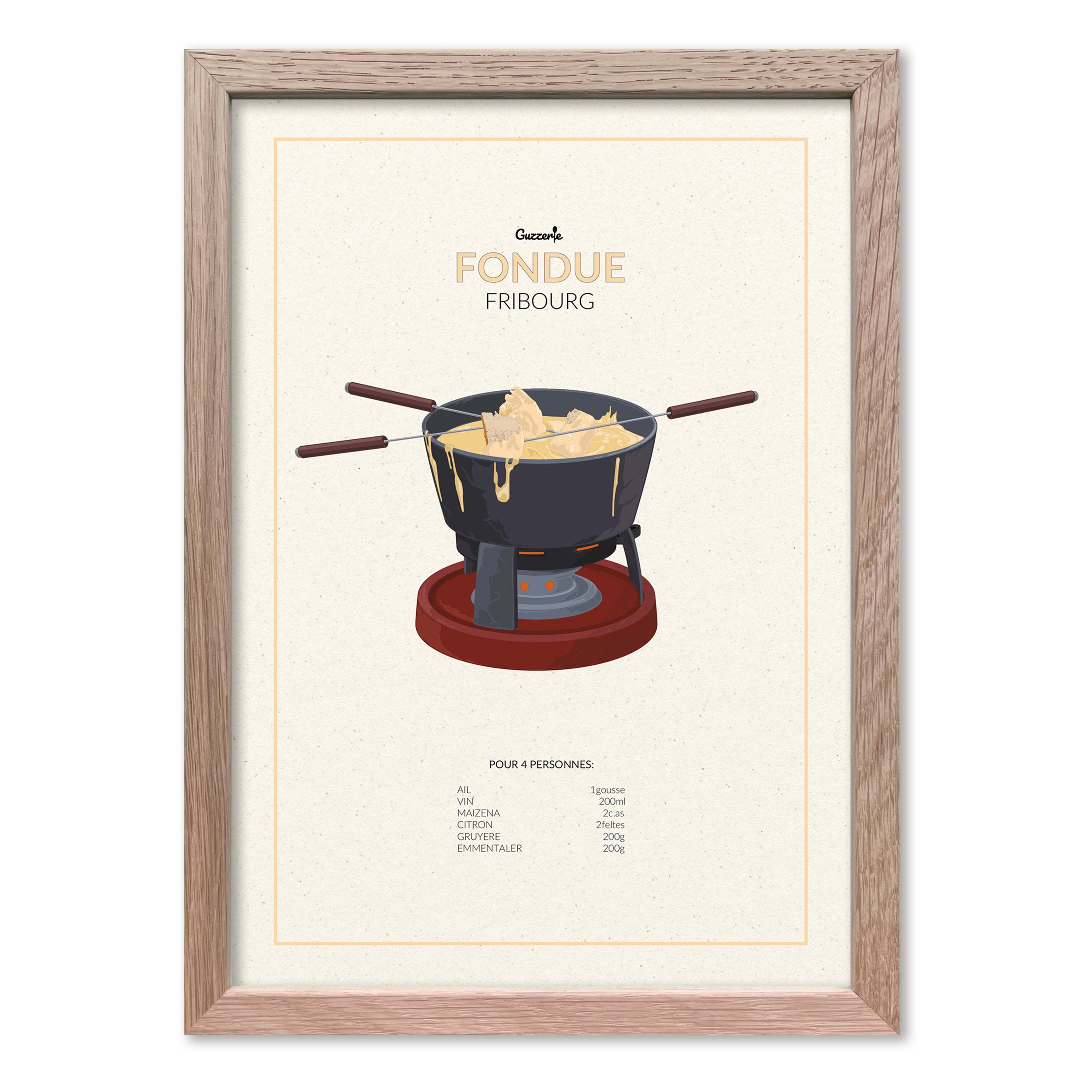Iconic Poster Of Fondue | Guzzerie