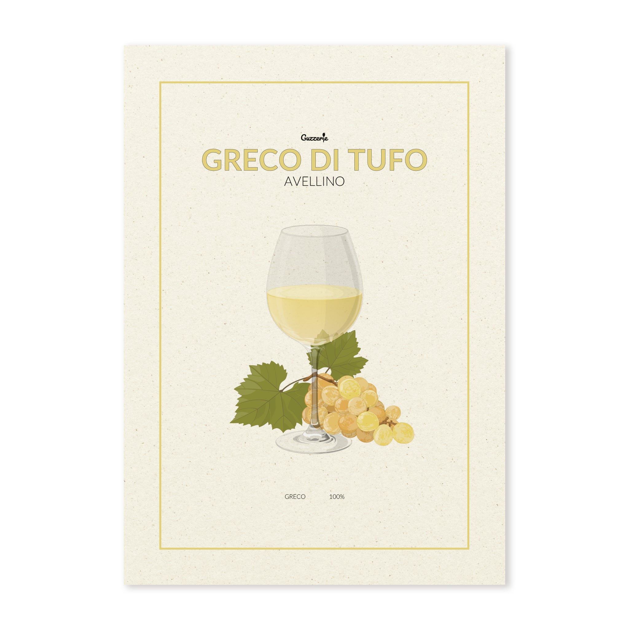 Iconic Poster Of Greco Di Tufo | Guzzerie