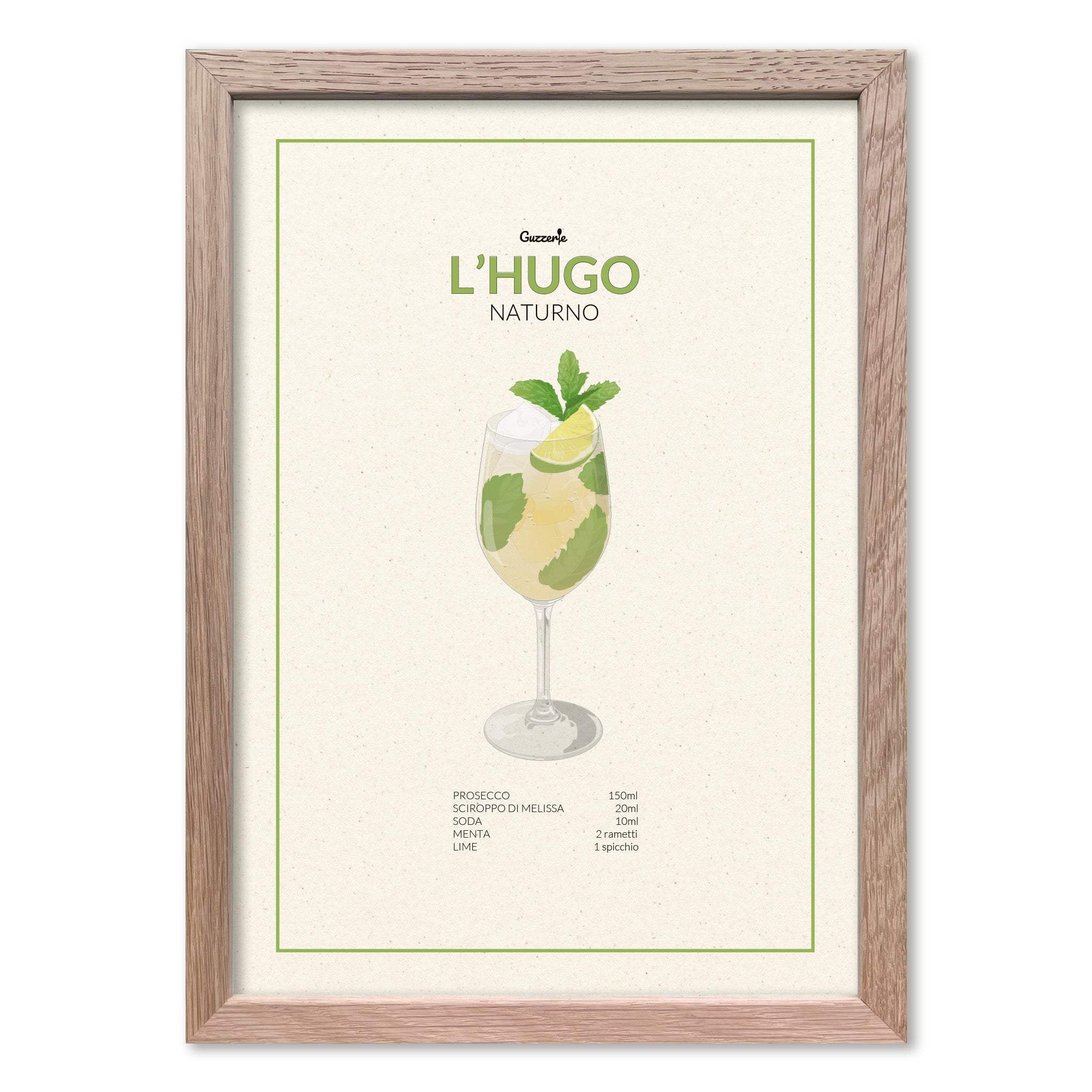 Iconic Poster of Hugo Cocktail | Guzzerie