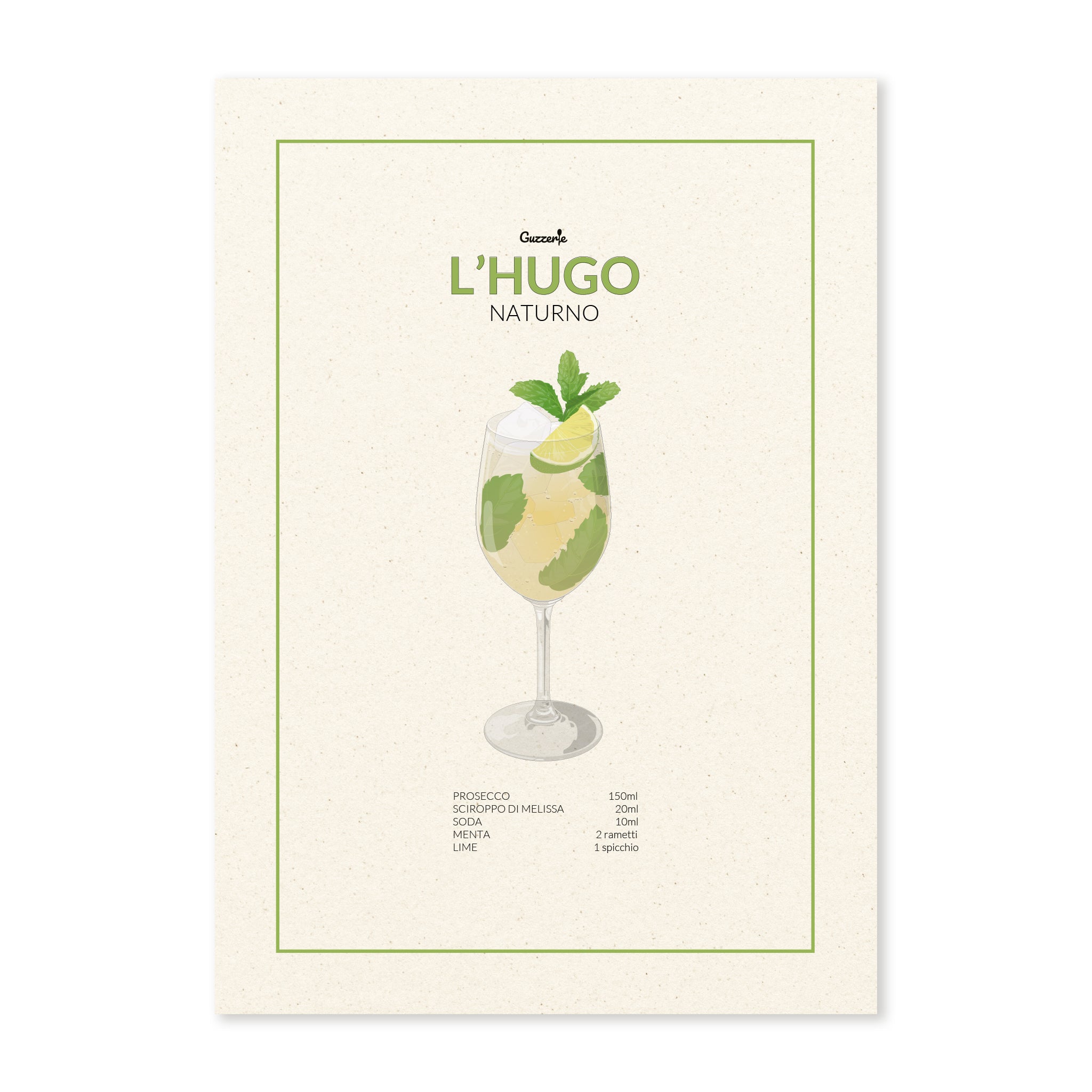 Iconic Poster of Hugo Cocktail | Guzzerie
