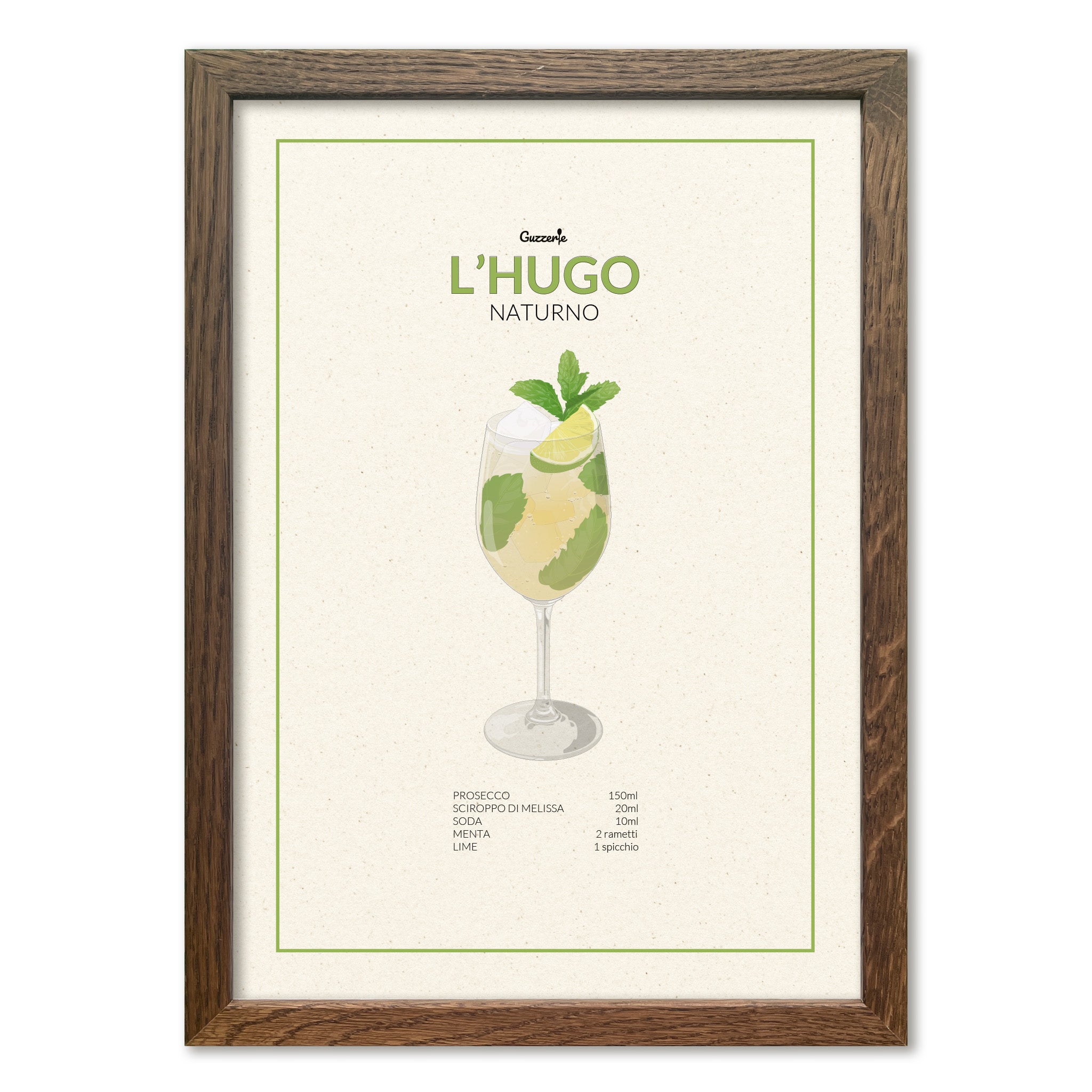 Iconic Poster of Hugo Cocktail | Guzzerie