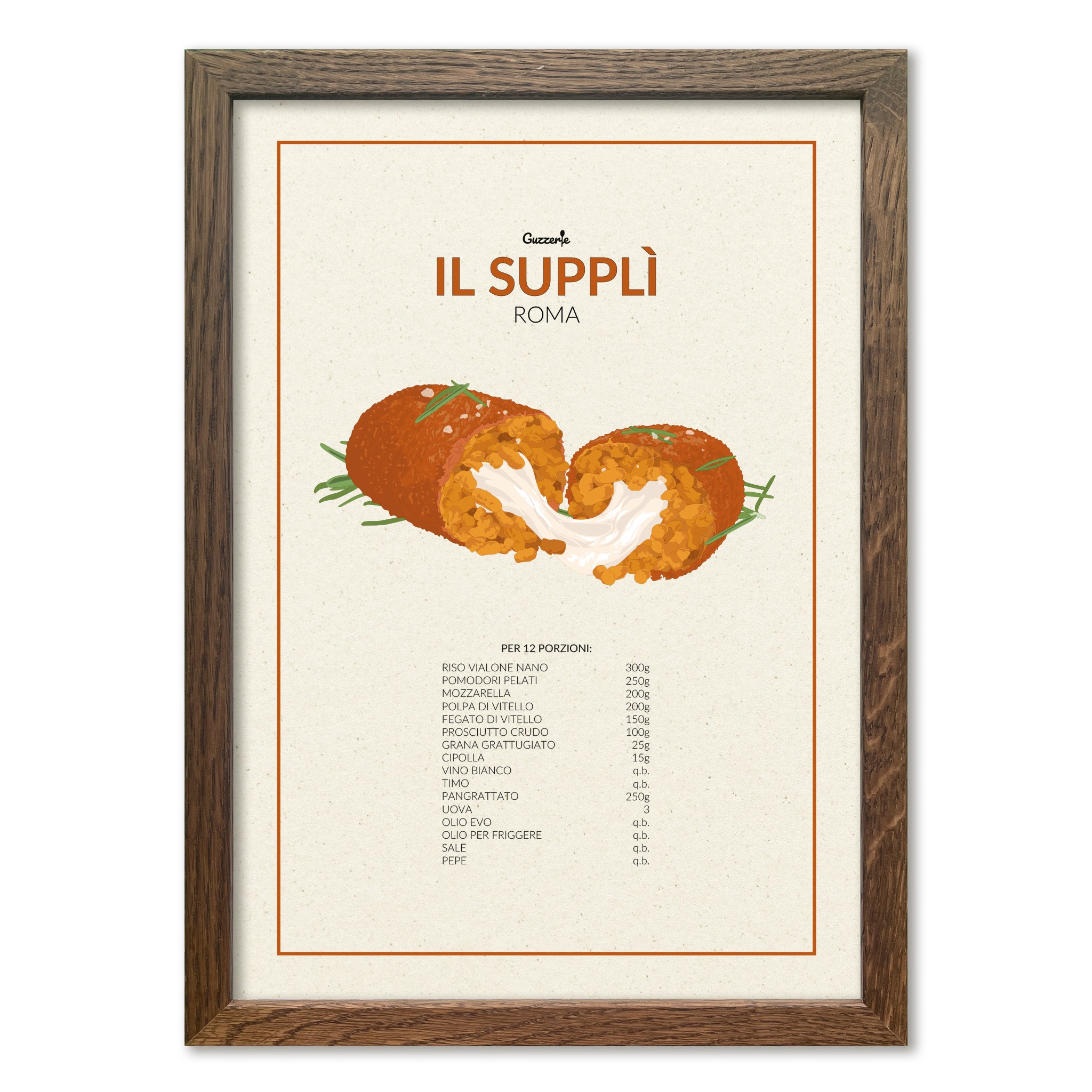 Iconic Poster Of Supplì | Guzzerie