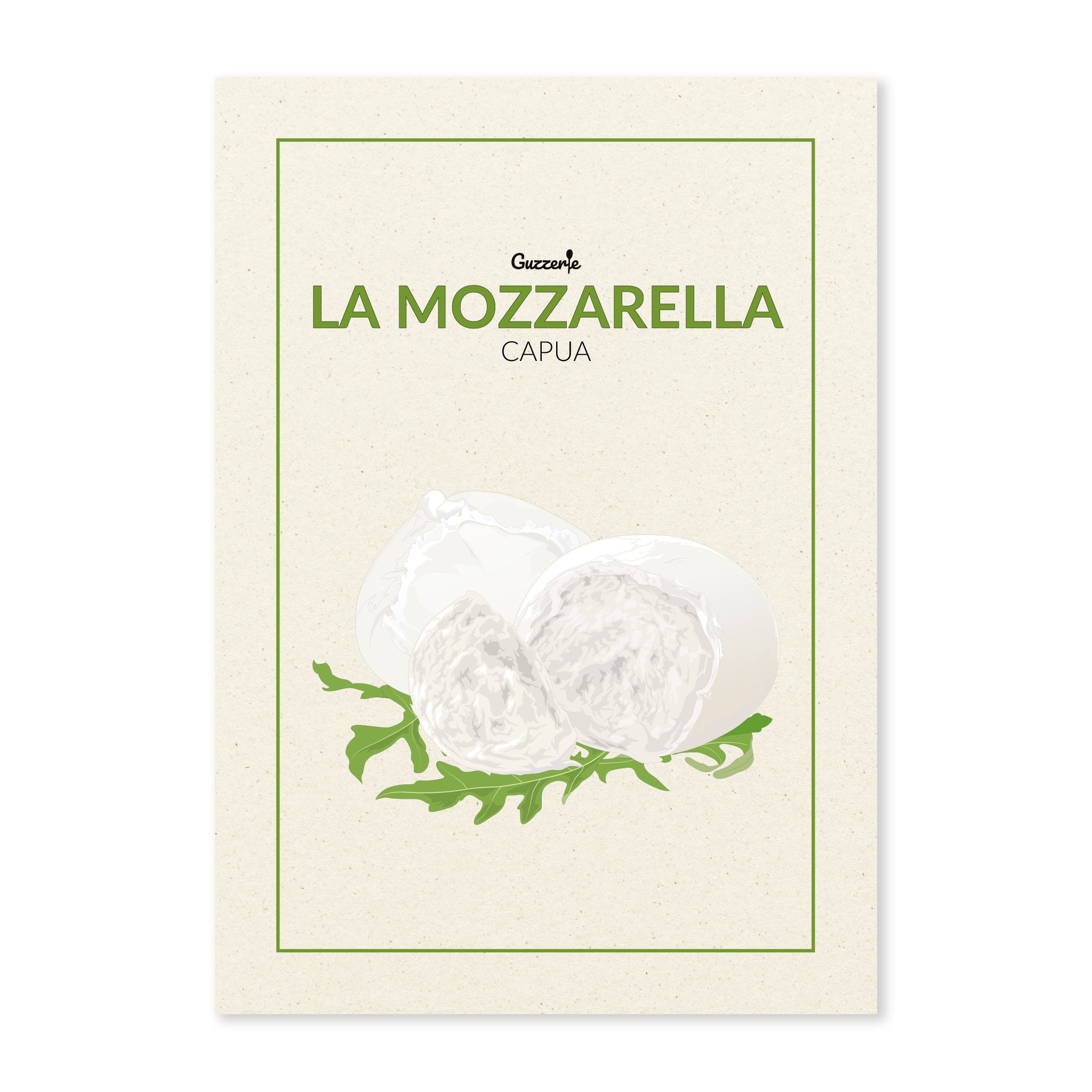 Iconic Poster Of Mozzarella | Guzzerie