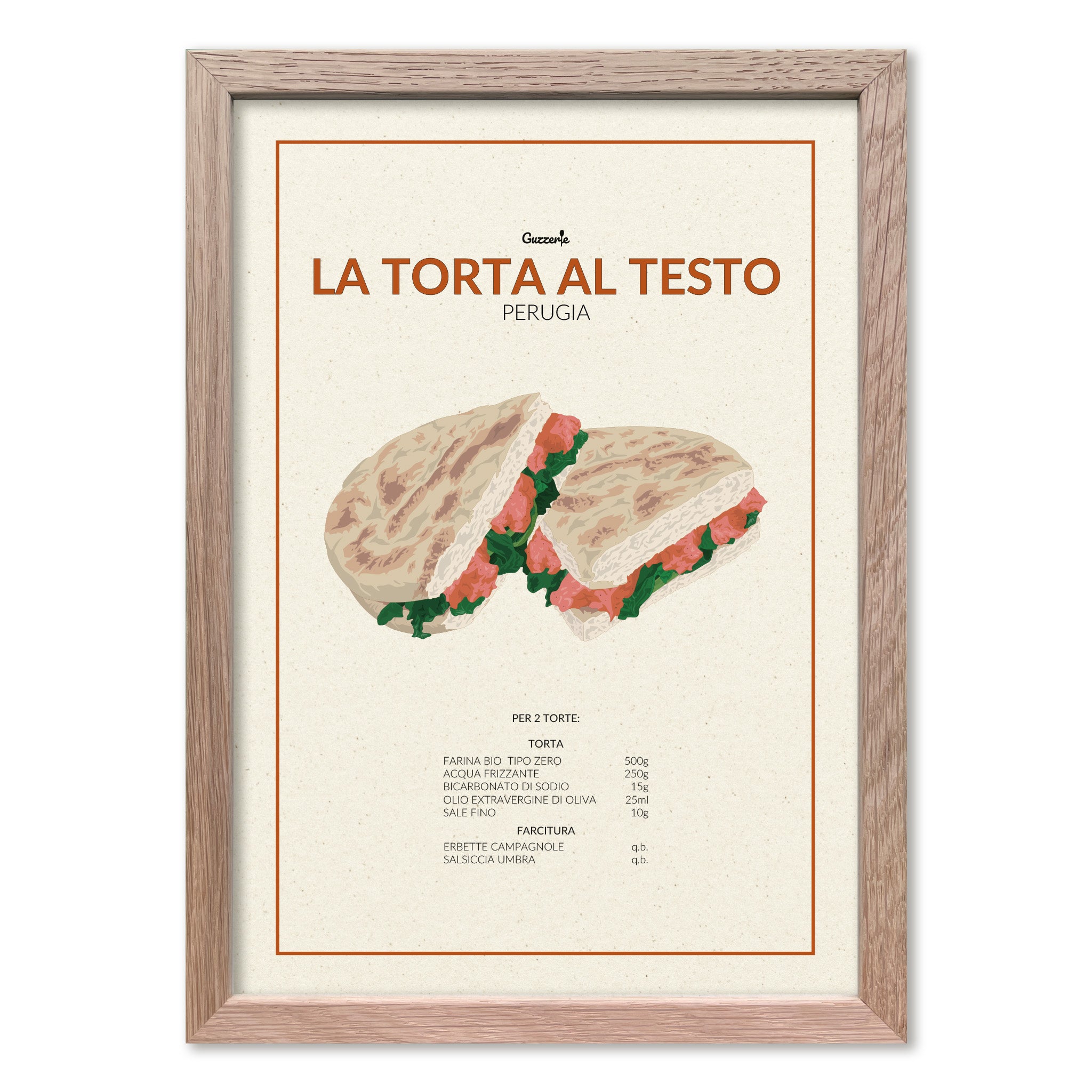 Iconic Poster Of Torta Al Testo | Guzzerie
