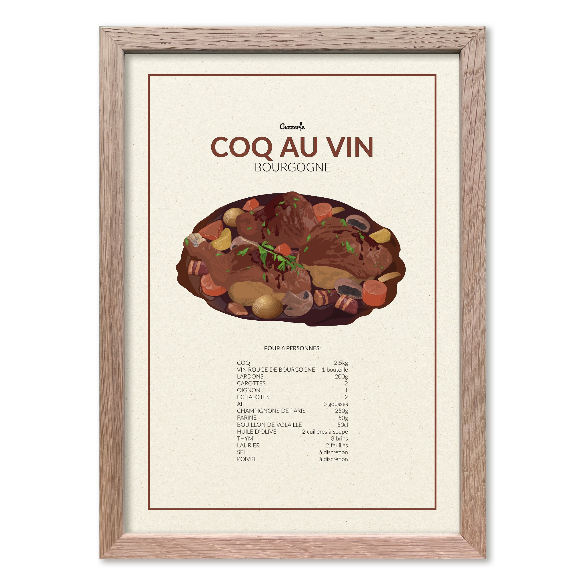 Iconic Poster Of Coq Au Vin | Guzzerie