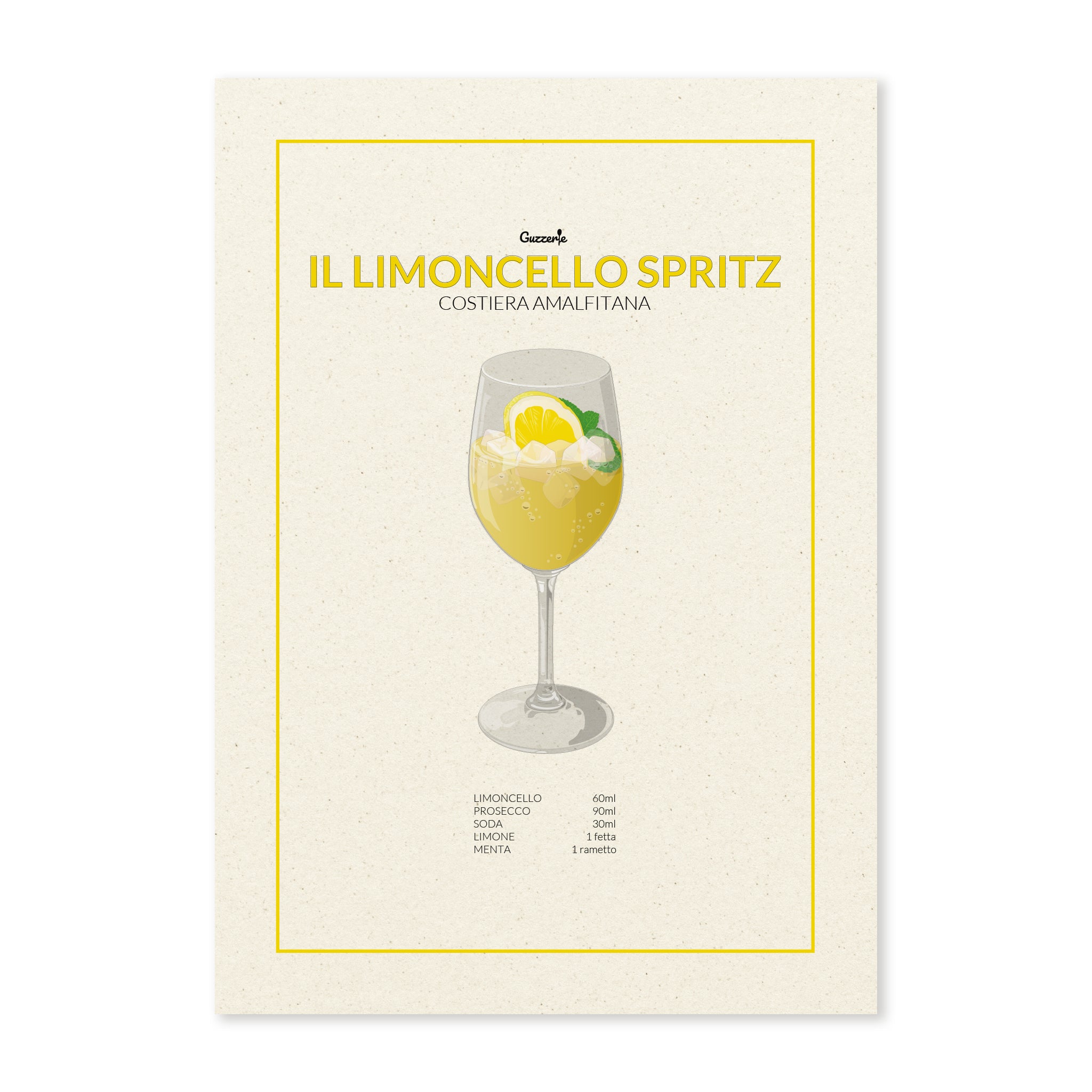 Iconic Poster of Limoncello Spritz | Guzzerie