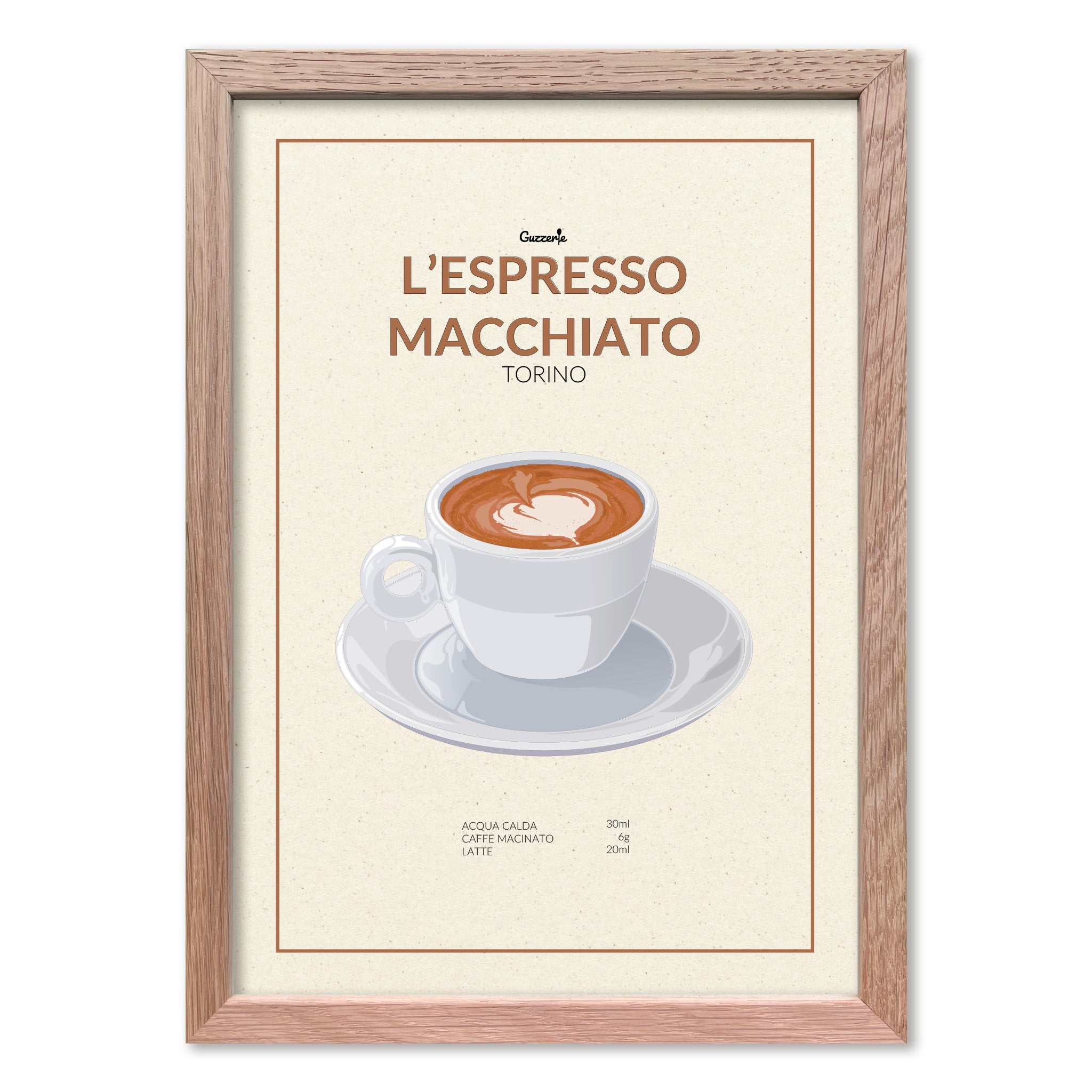 Iconic Poster of Coffee Espresso Macchiato | Guzzerie