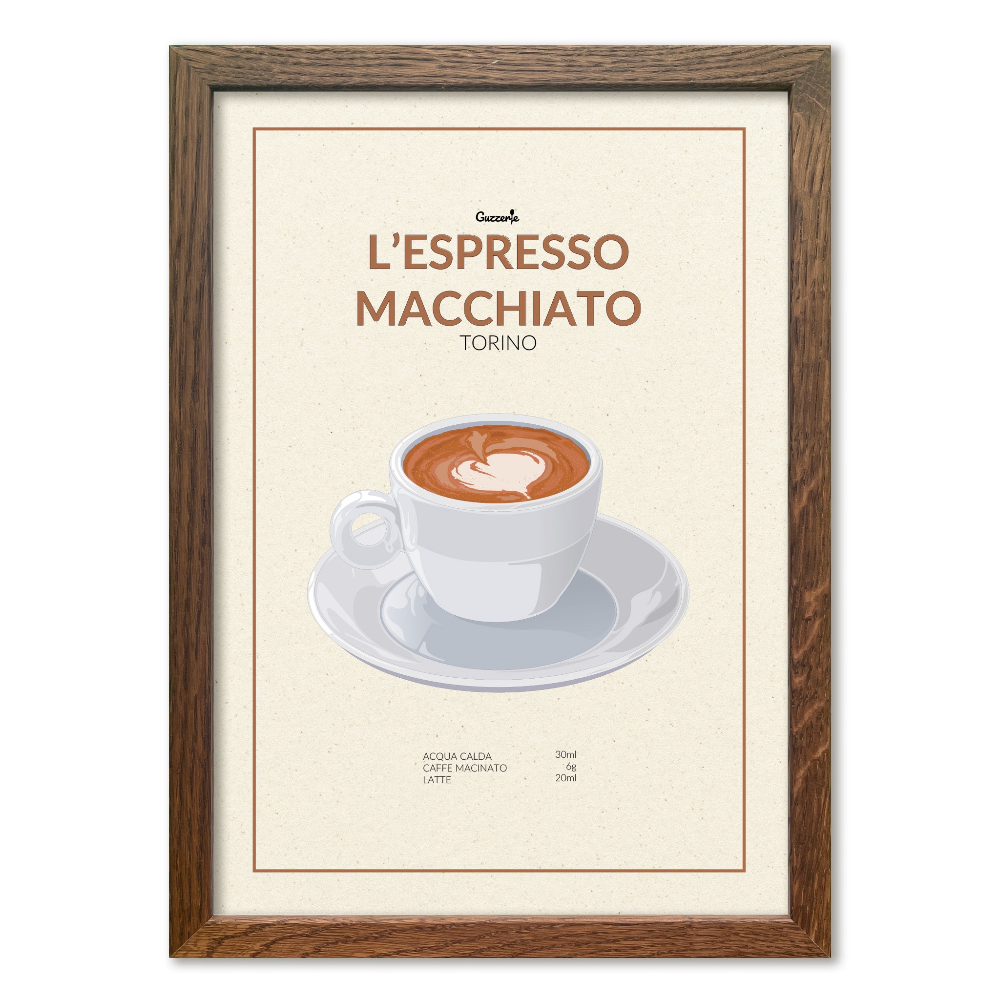 Iconic Poster of Coffee Espresso Macchiato | Guzzerie
