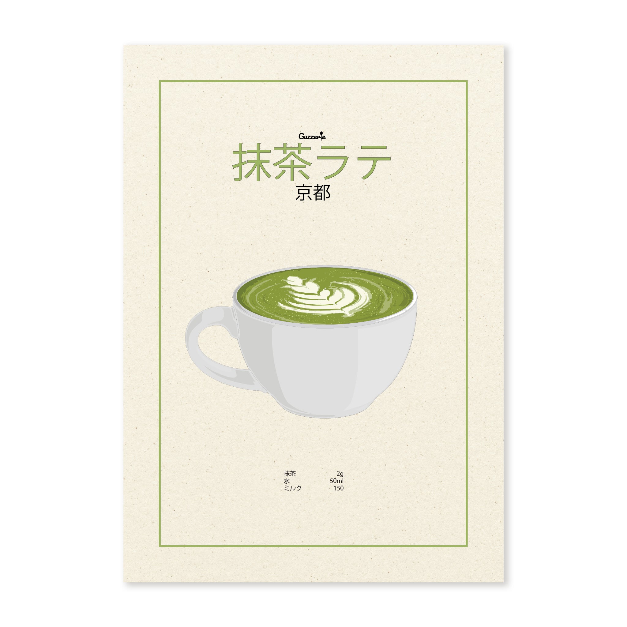 Iconic Poster of Matcha Latte | Guzzerie