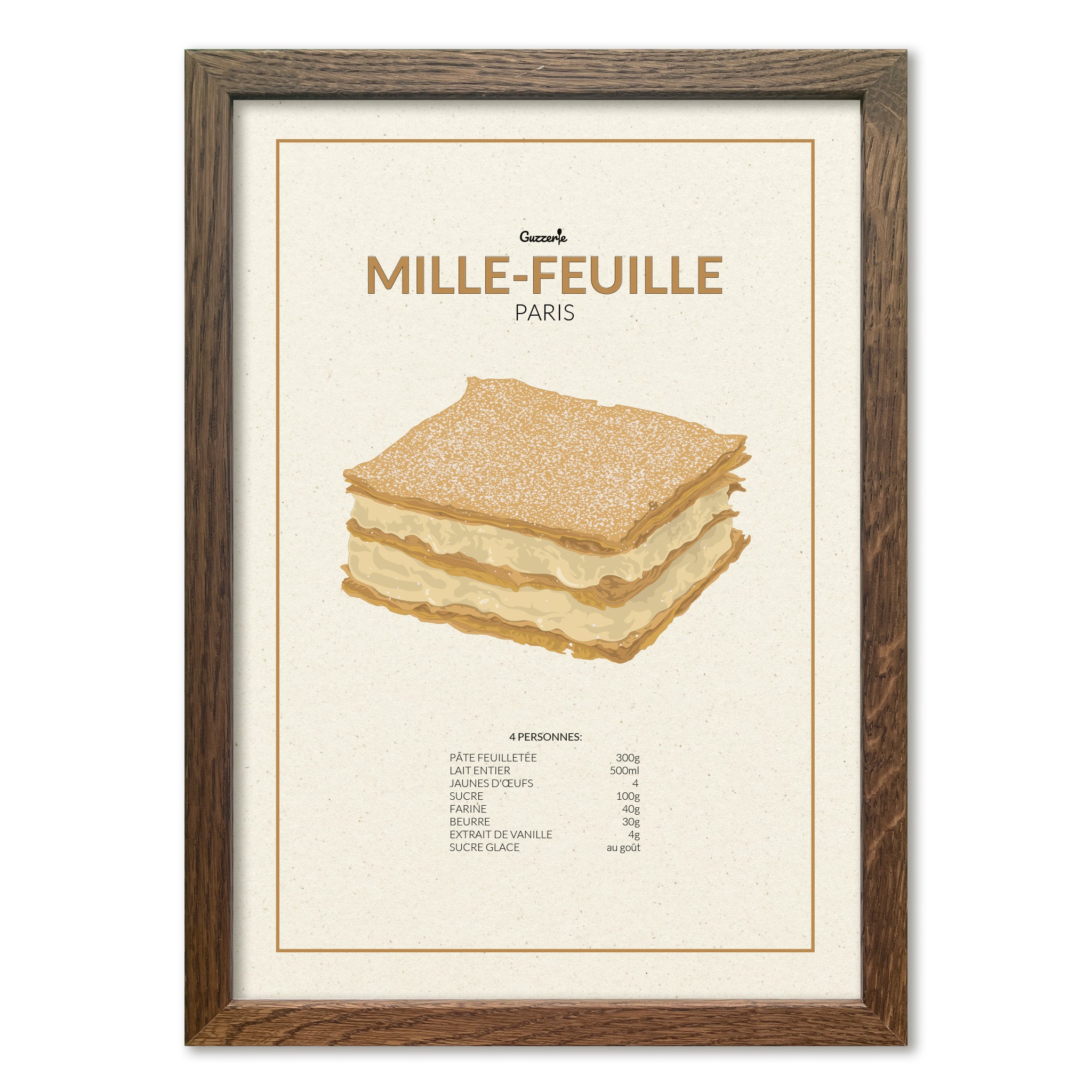 Iconic Poster of Mille-Feuille | Guzzerie