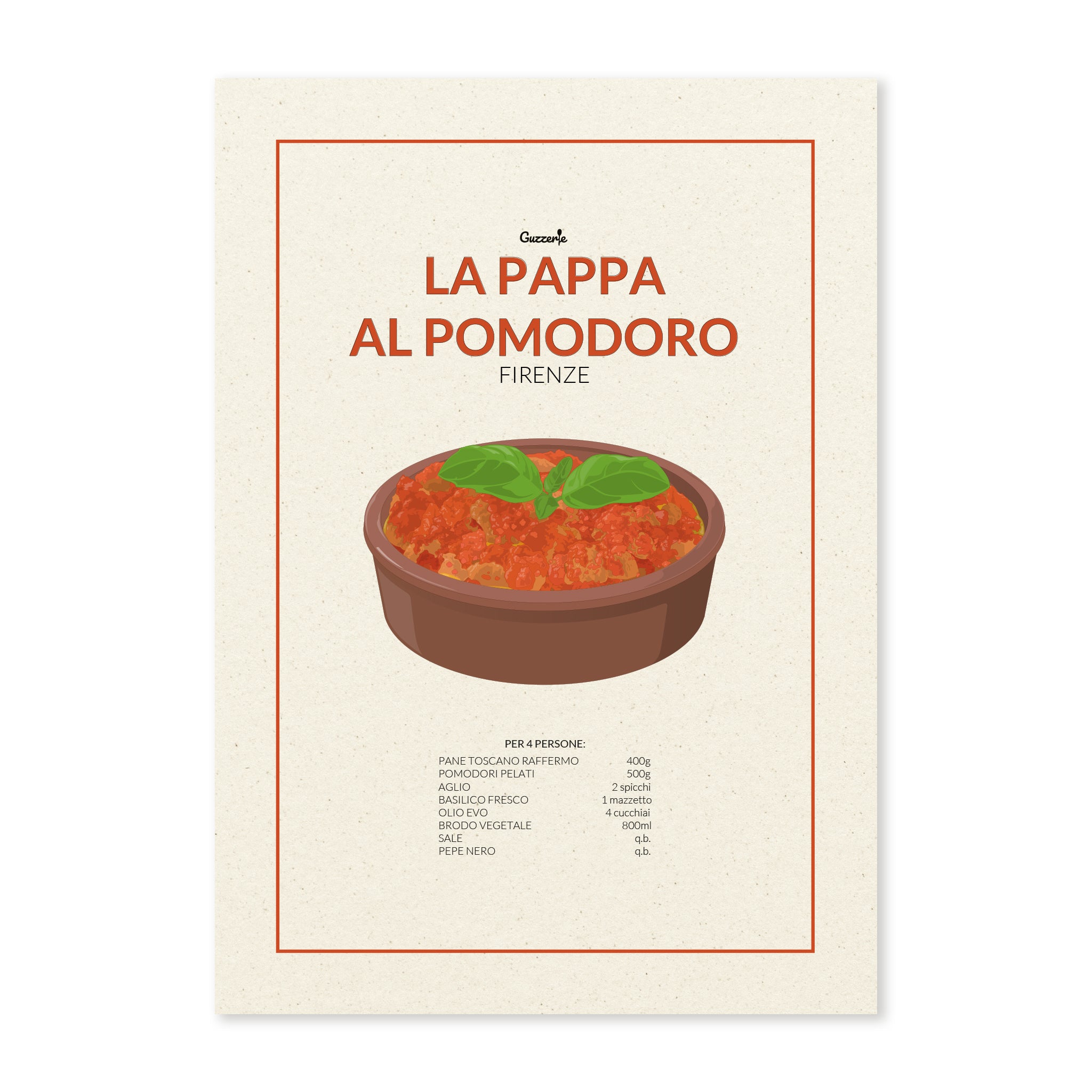 Iconic Poster of Pappa al Pomodoro | Guzzerie