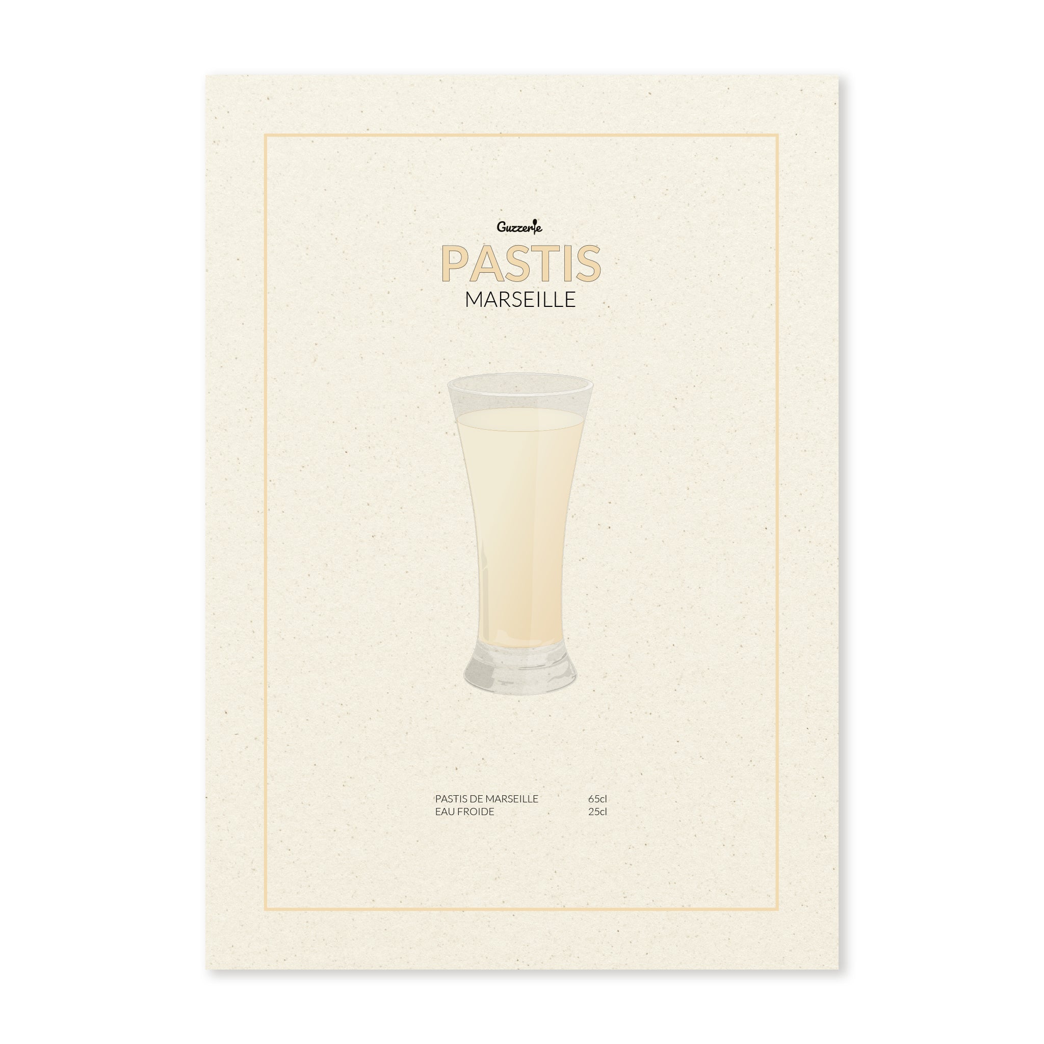 Iconic Poster of Pastis | Guzzerie
