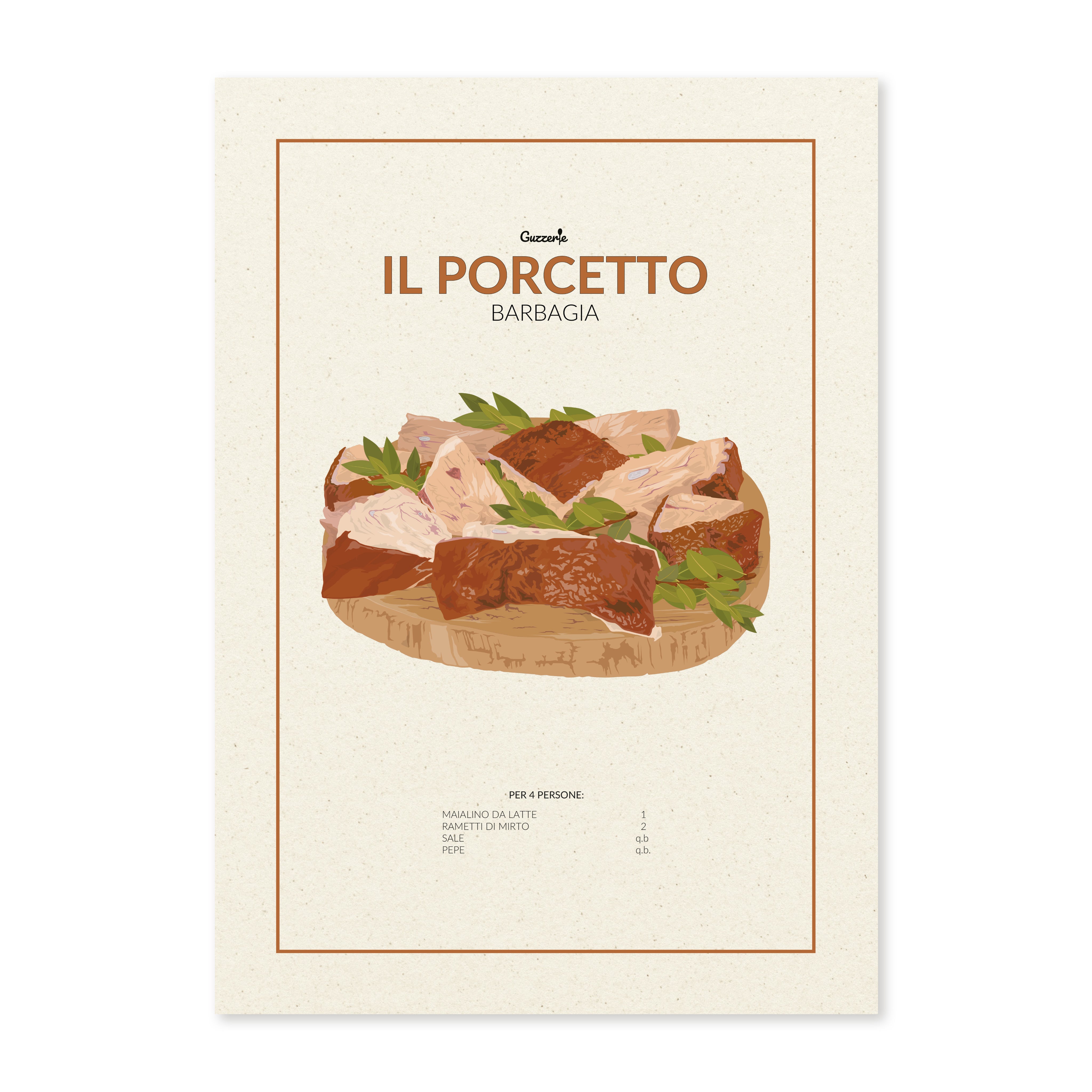 Iconic Poster of Porcetto | Guzzerie