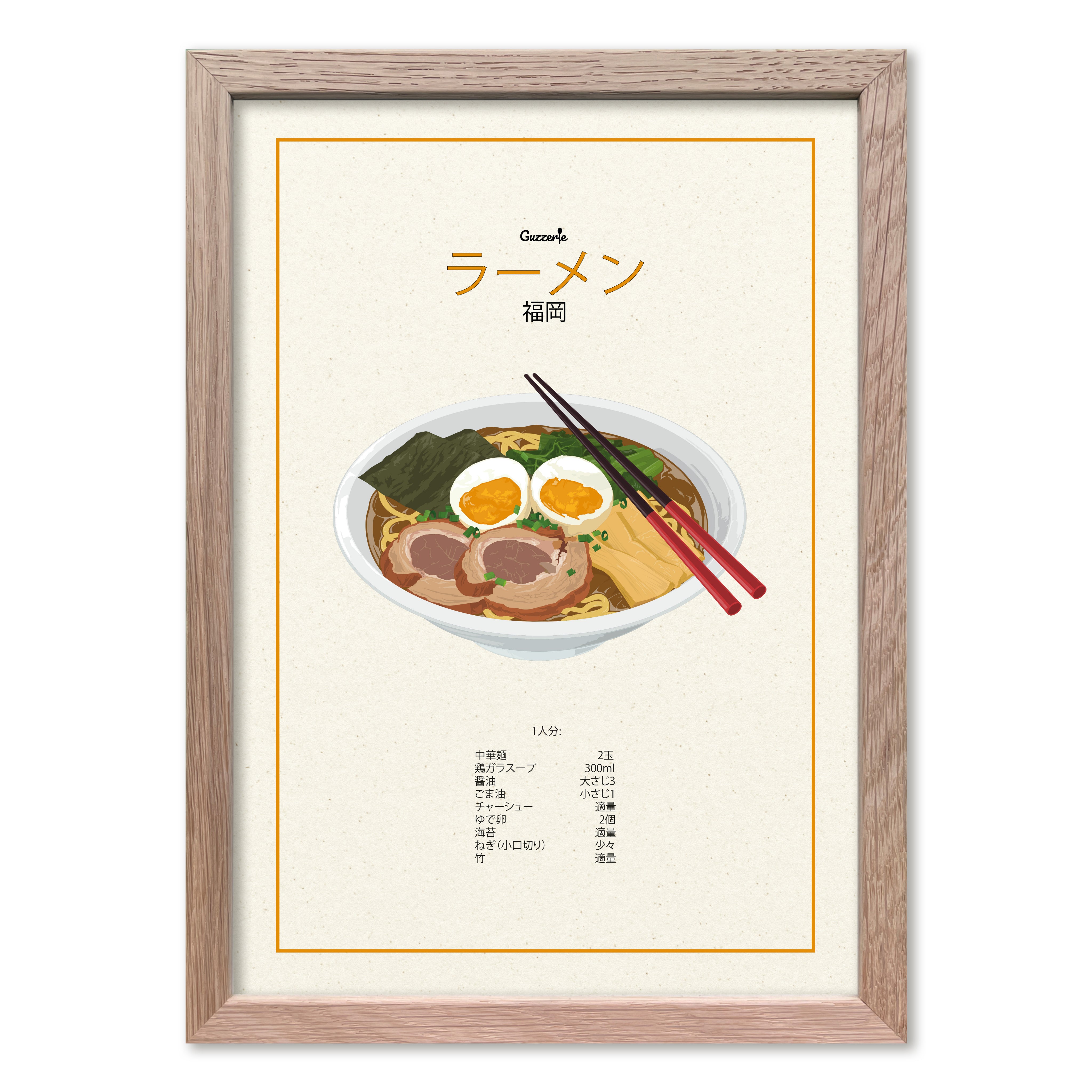 Iconic Poster of Ramen | Guzzerie