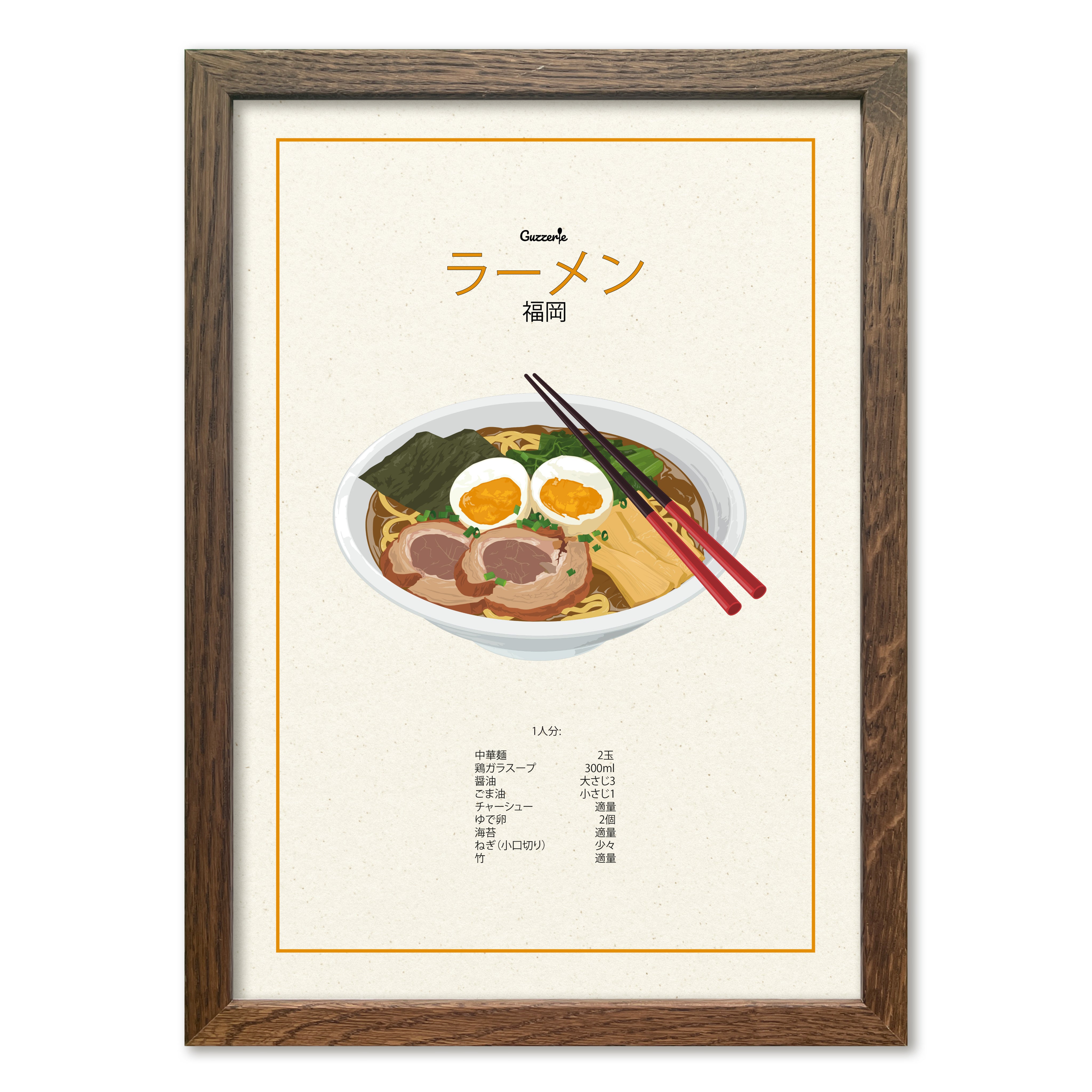 Iconic Poster of Ramen | Guzzerie