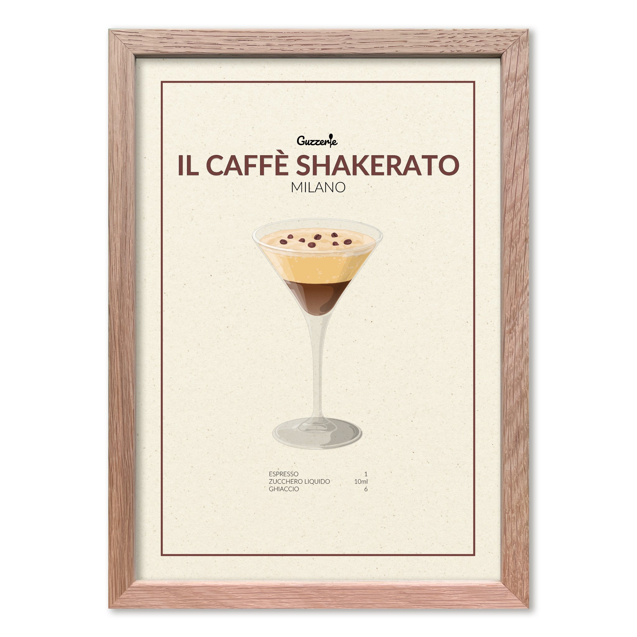Iconic Poster of Shaken Iced Espresso | Guzzerie