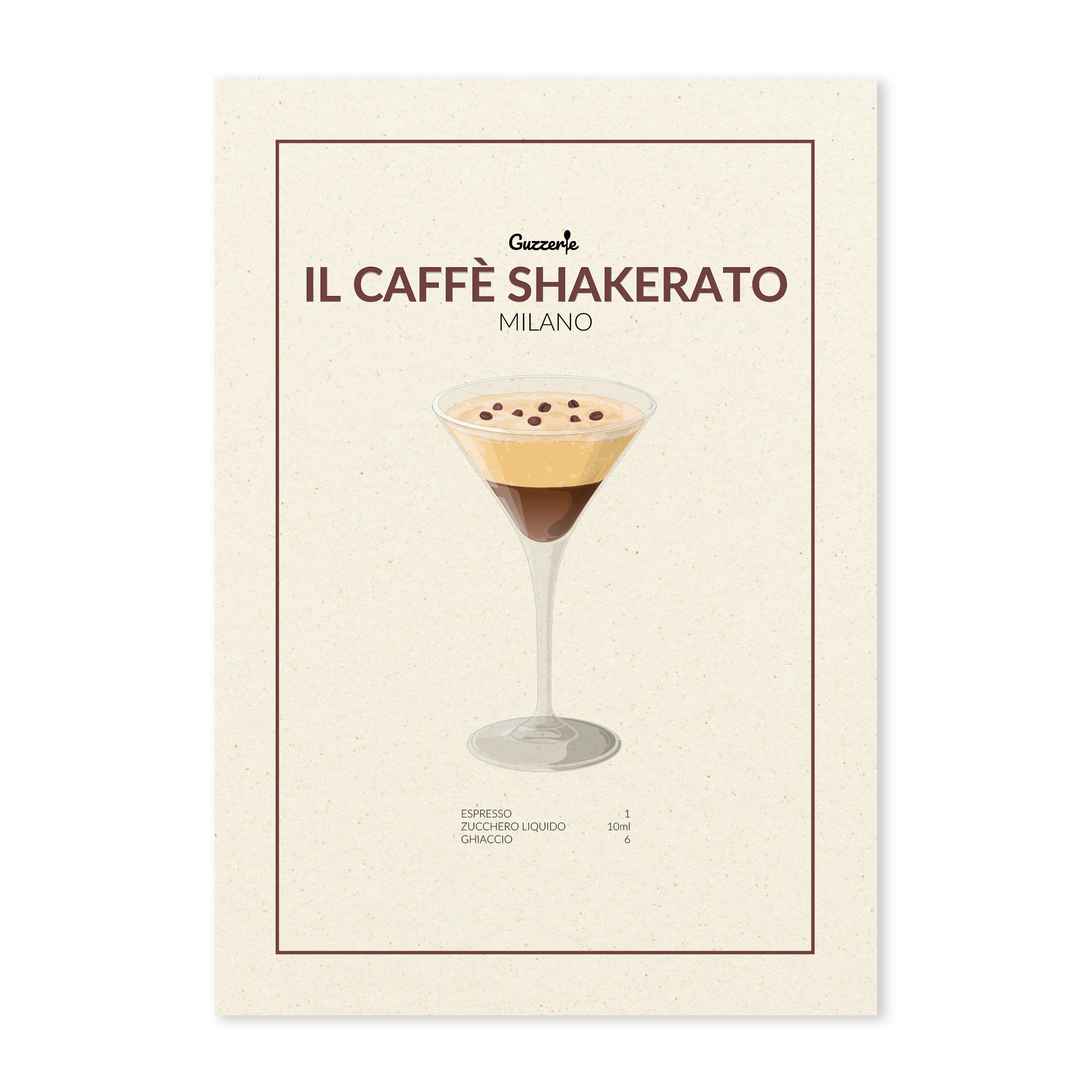 Iconic Poster of Shaken Iced Espresso | Guzzerie