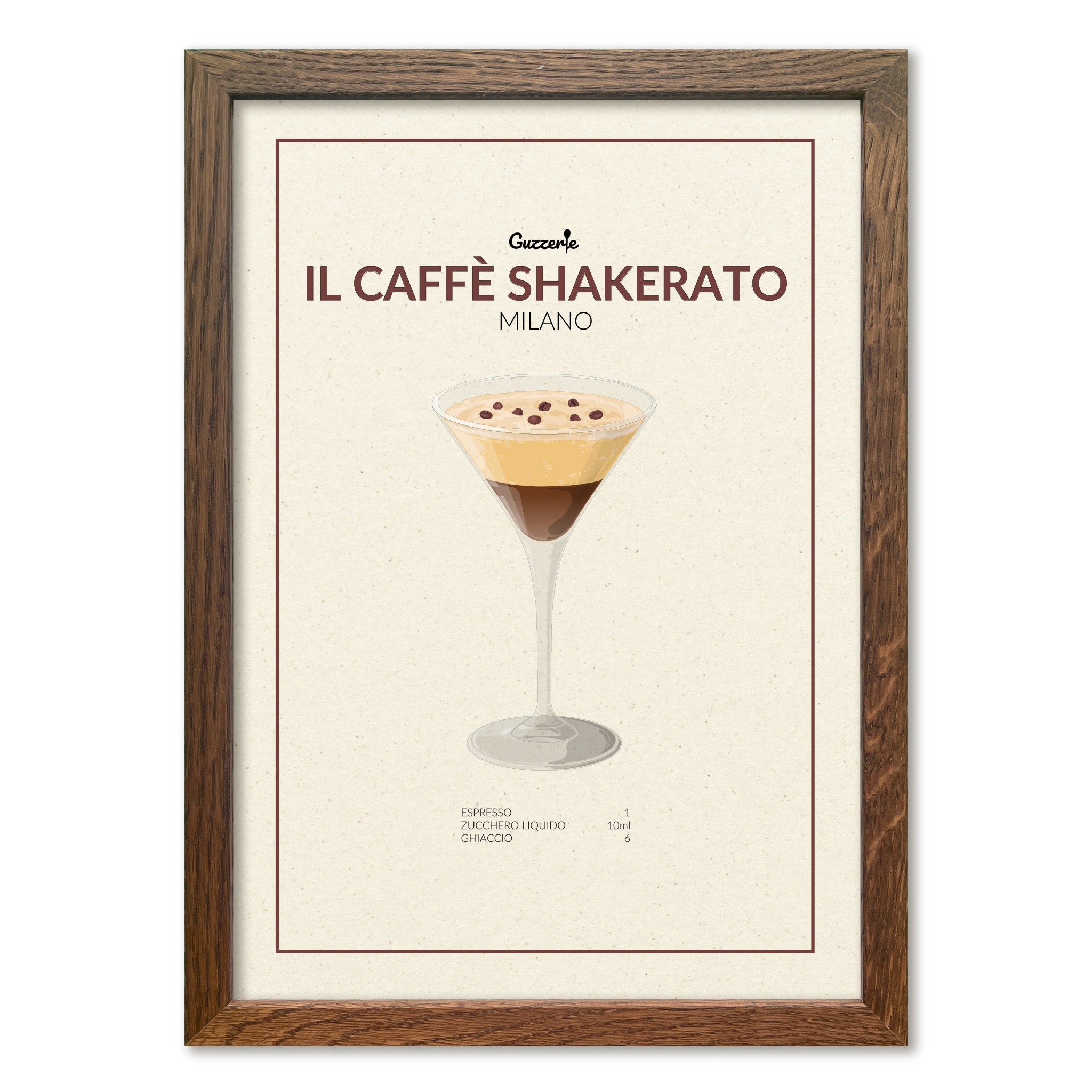 Iconic Poster of Shaken Iced Espresso | Guzzerie