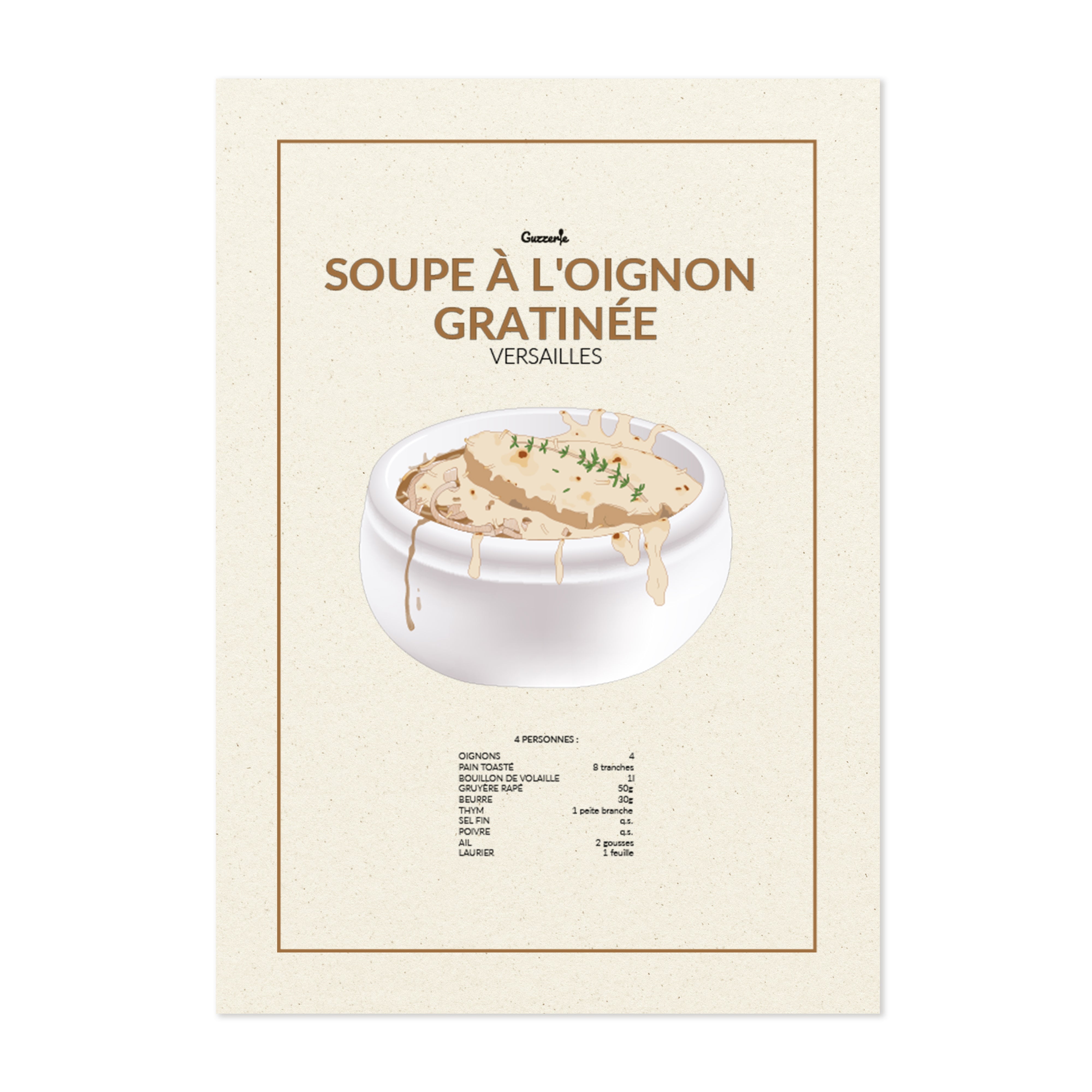 Soupe à L'Oignon Gratinée