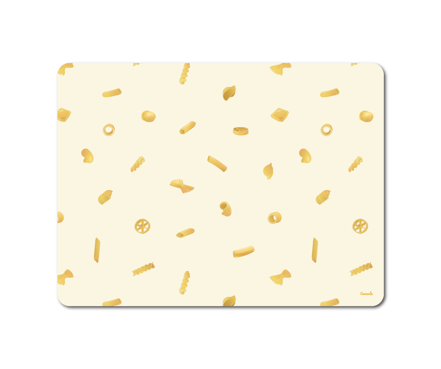 Table Pattern Placemat Pasta Shapes | Guzzerie