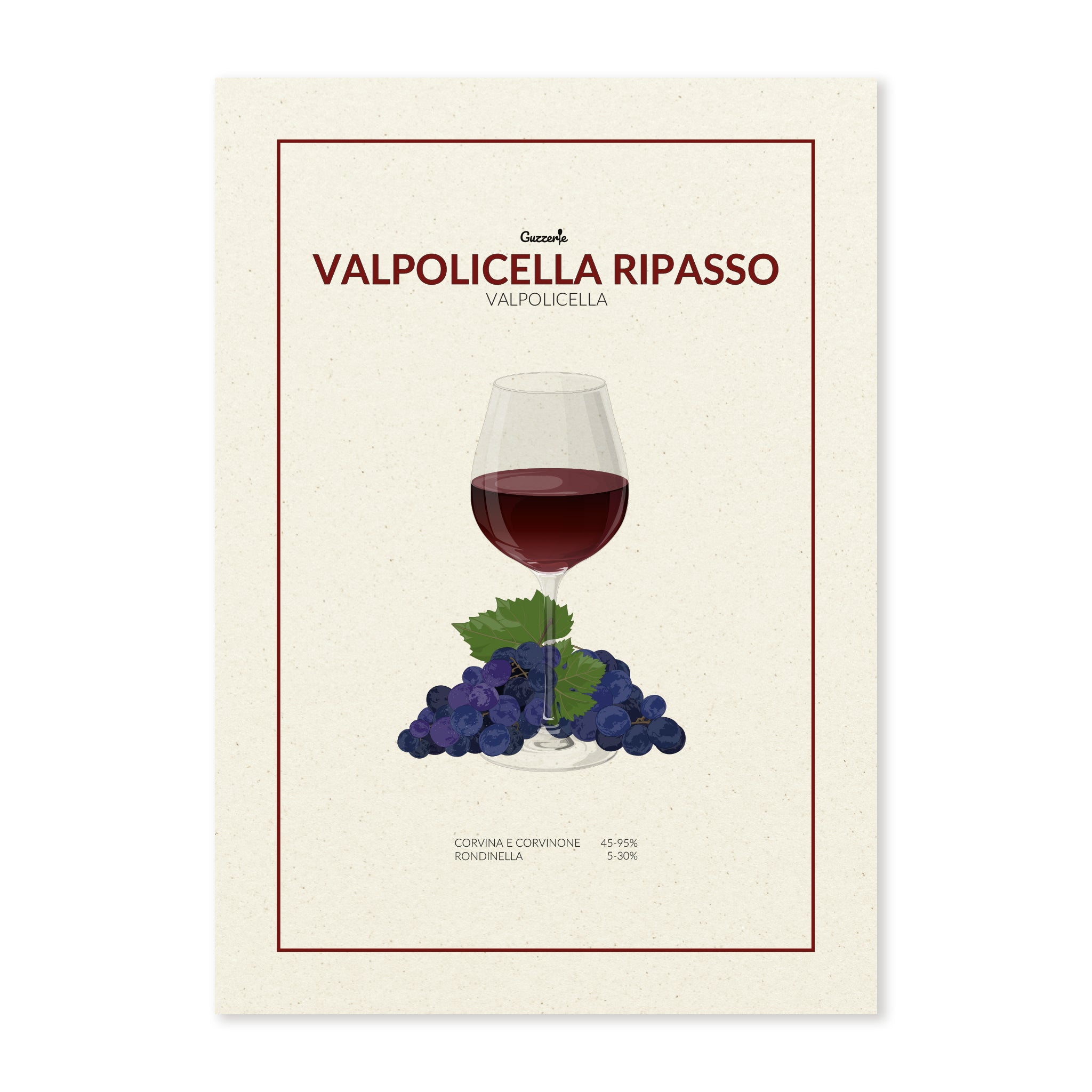 Iconic Poster Of Valpolicella Ripasso | Guzzerie