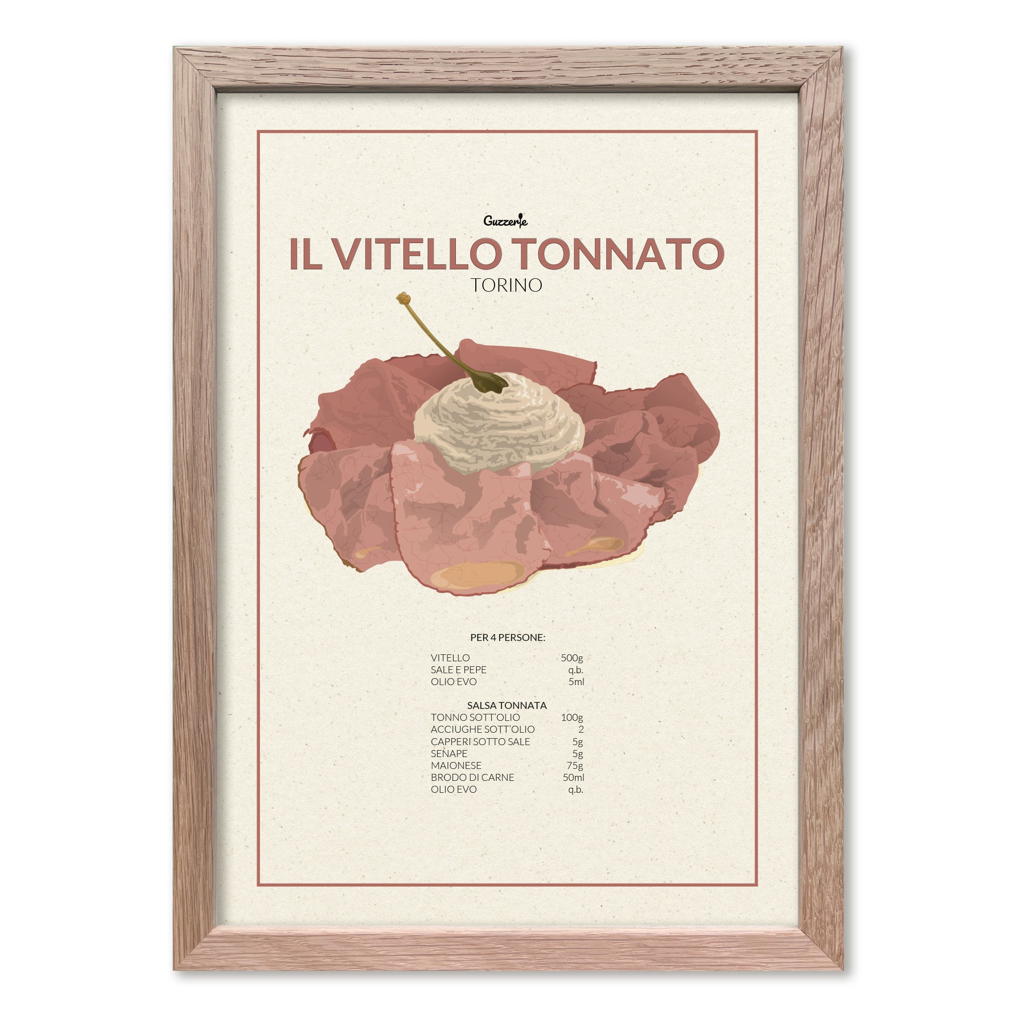Iconic Poster of Vitello Tonnato | Guzzerie