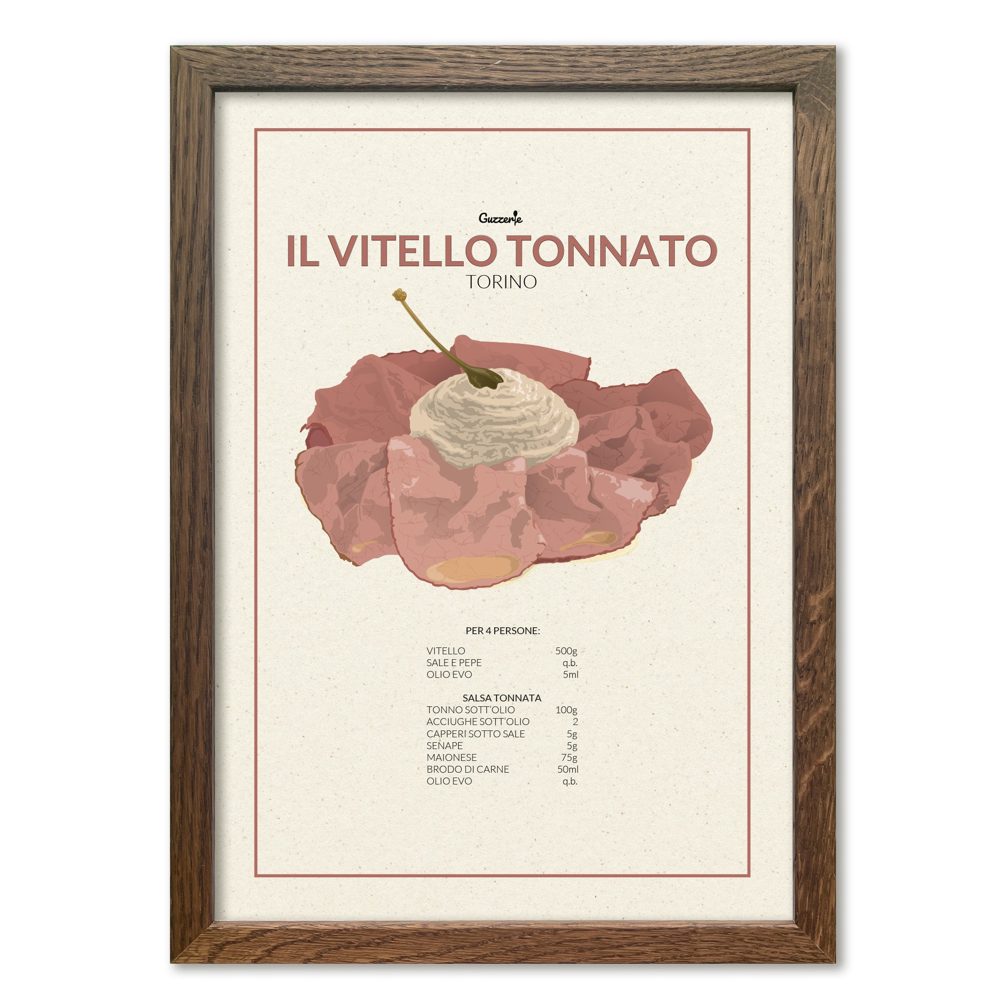 Iconic Poster of Vitello Tonnato | Guzzerie