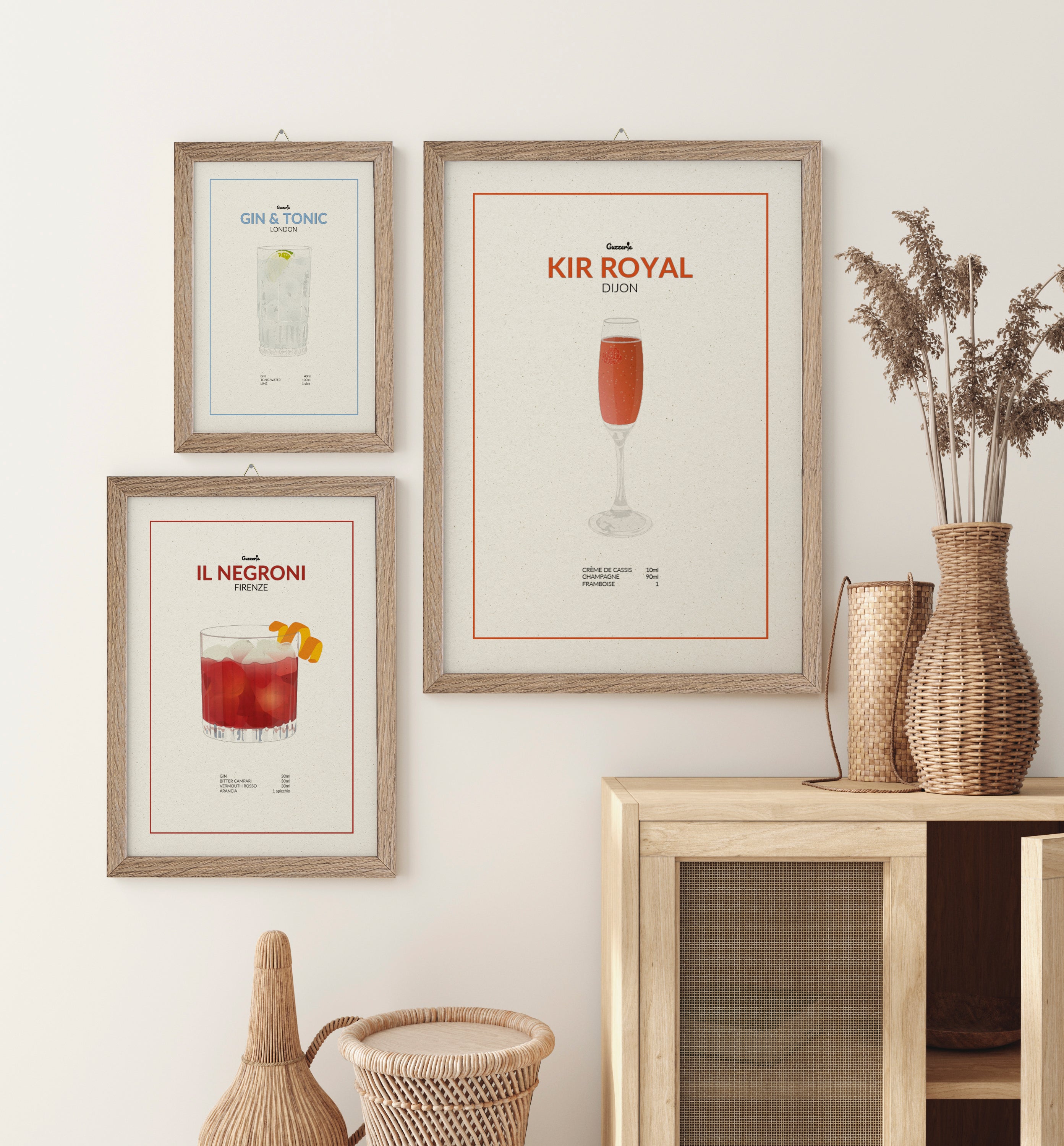 Poster of the Kir Royal cocktail | Guzzerie