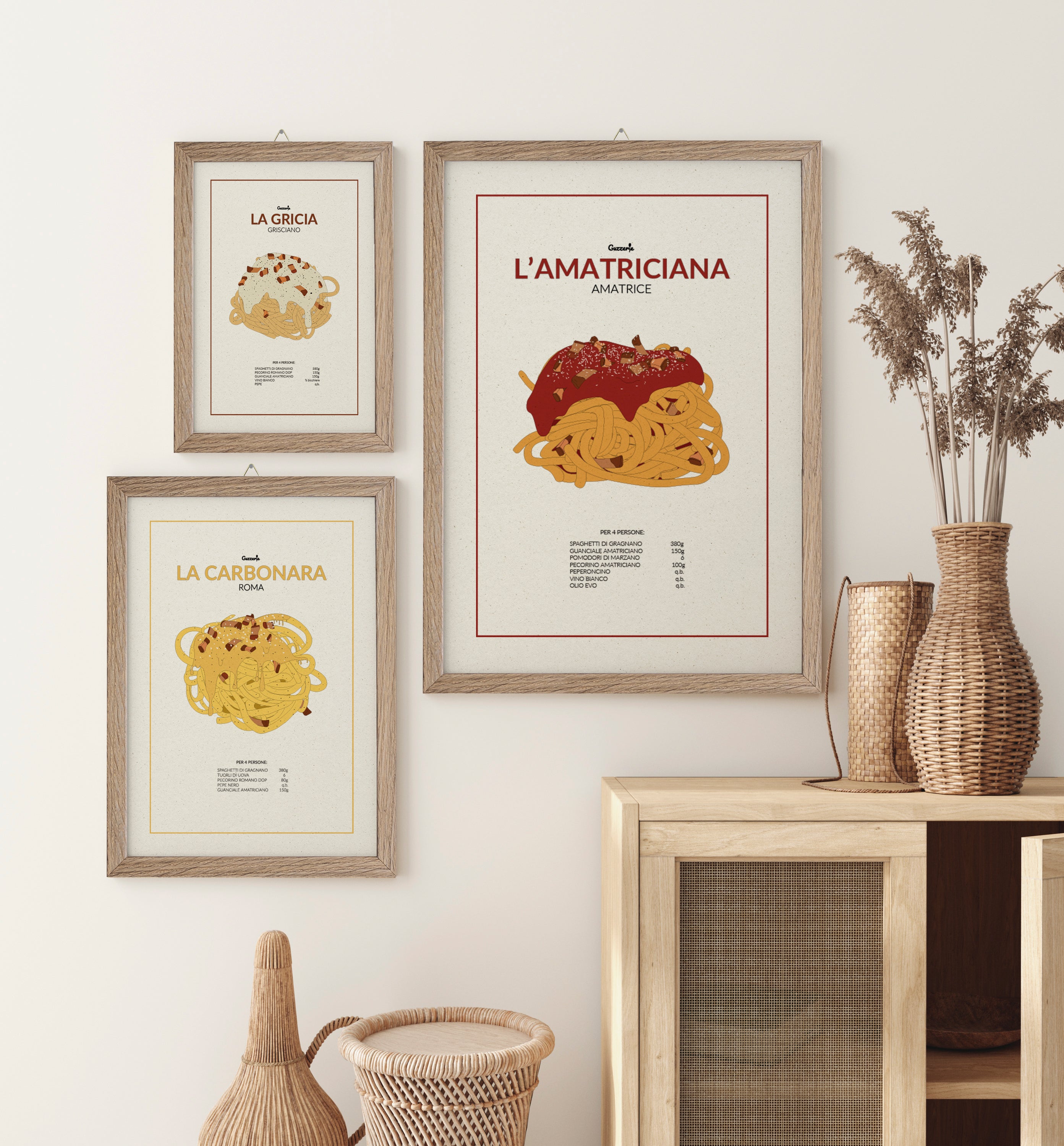 Poster of the Pasta Amatriciana | Guzzerie
