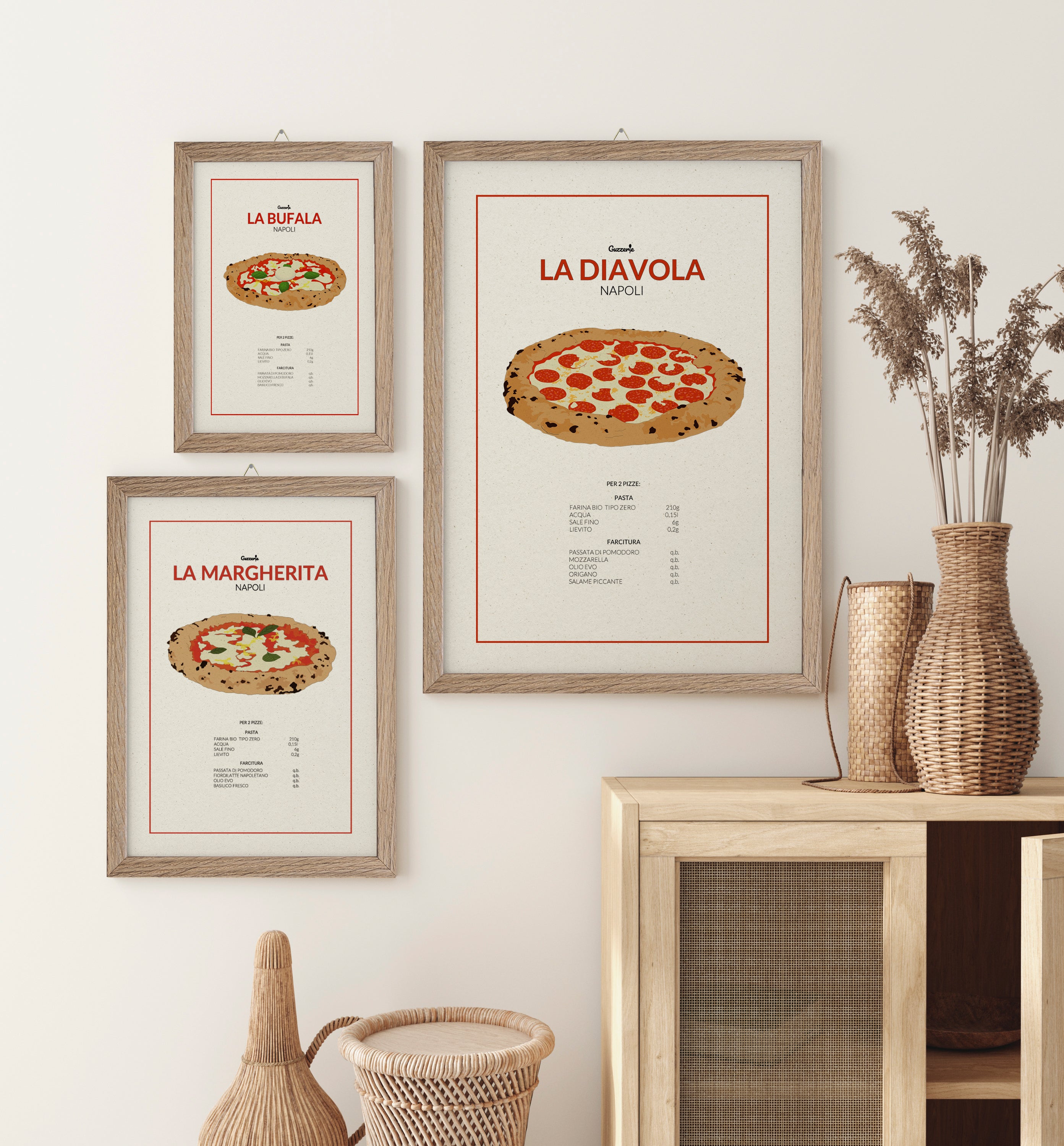 Poster of the Pizza Diavola | Guzzerie