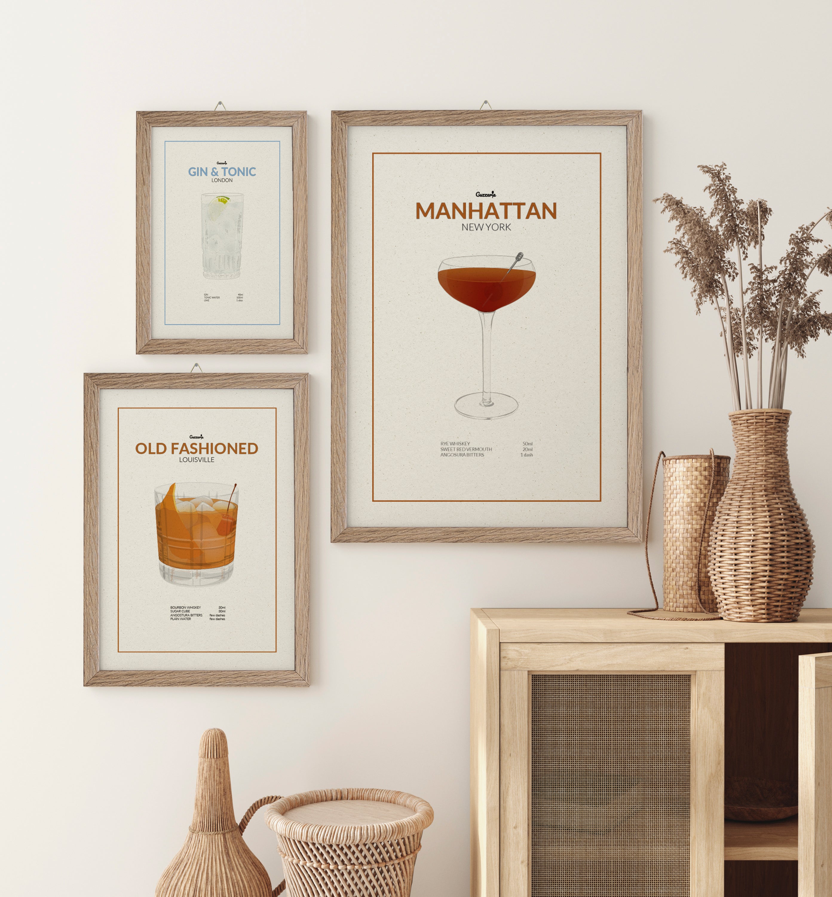 Poster of the Manhattan cocktail | Guzzerie