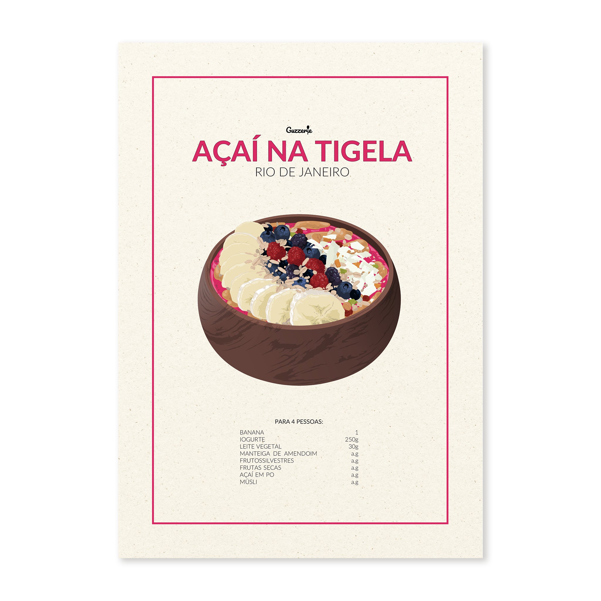 Iconic Poster Of Acai Bowl | Guzzerie