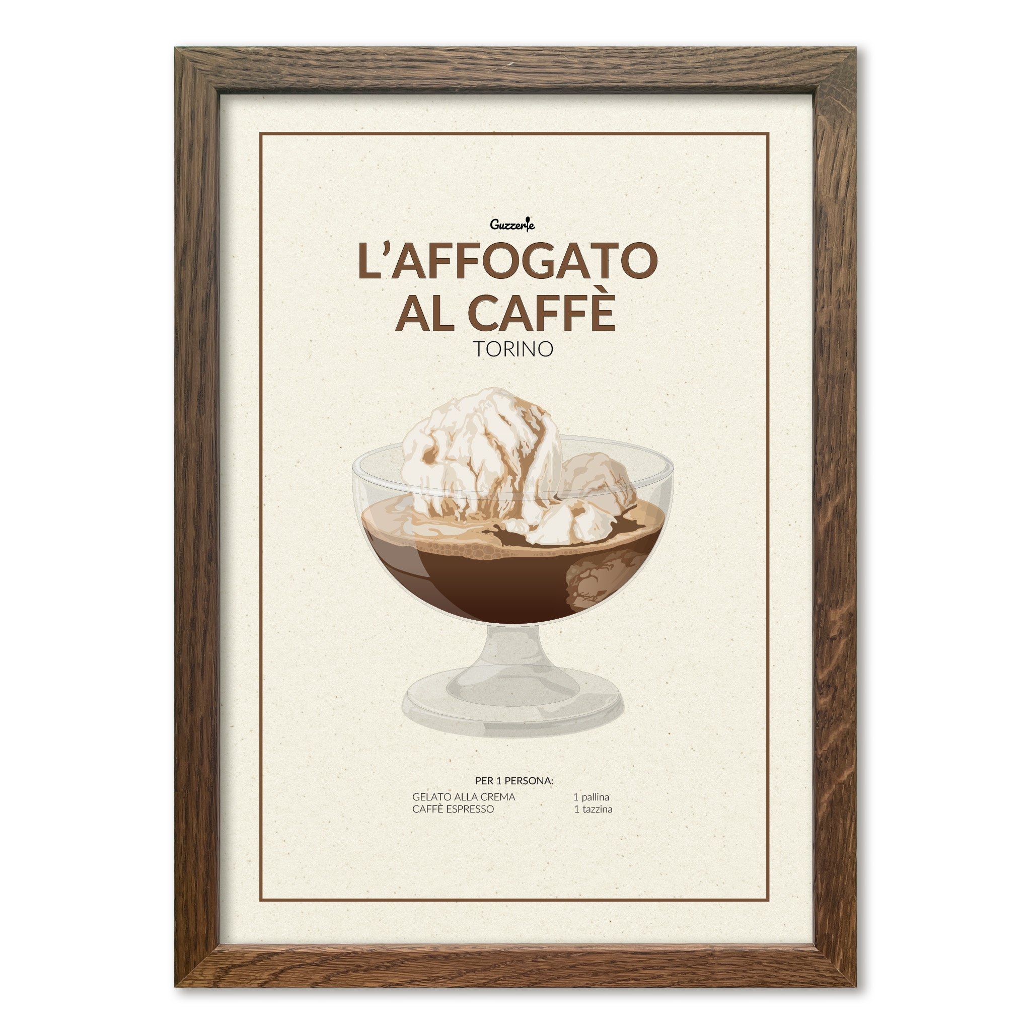 Iconic Poster Of Affogato Al Caffè | Guzzerie