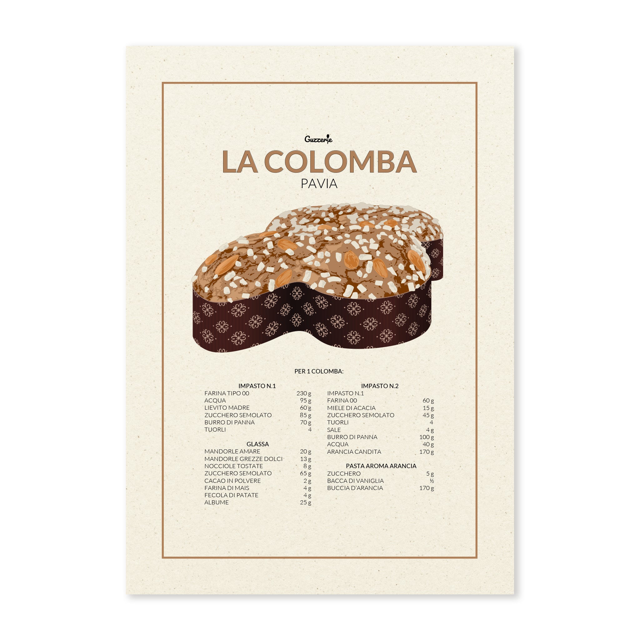 Iconic poster of Colomba | Guzzerie